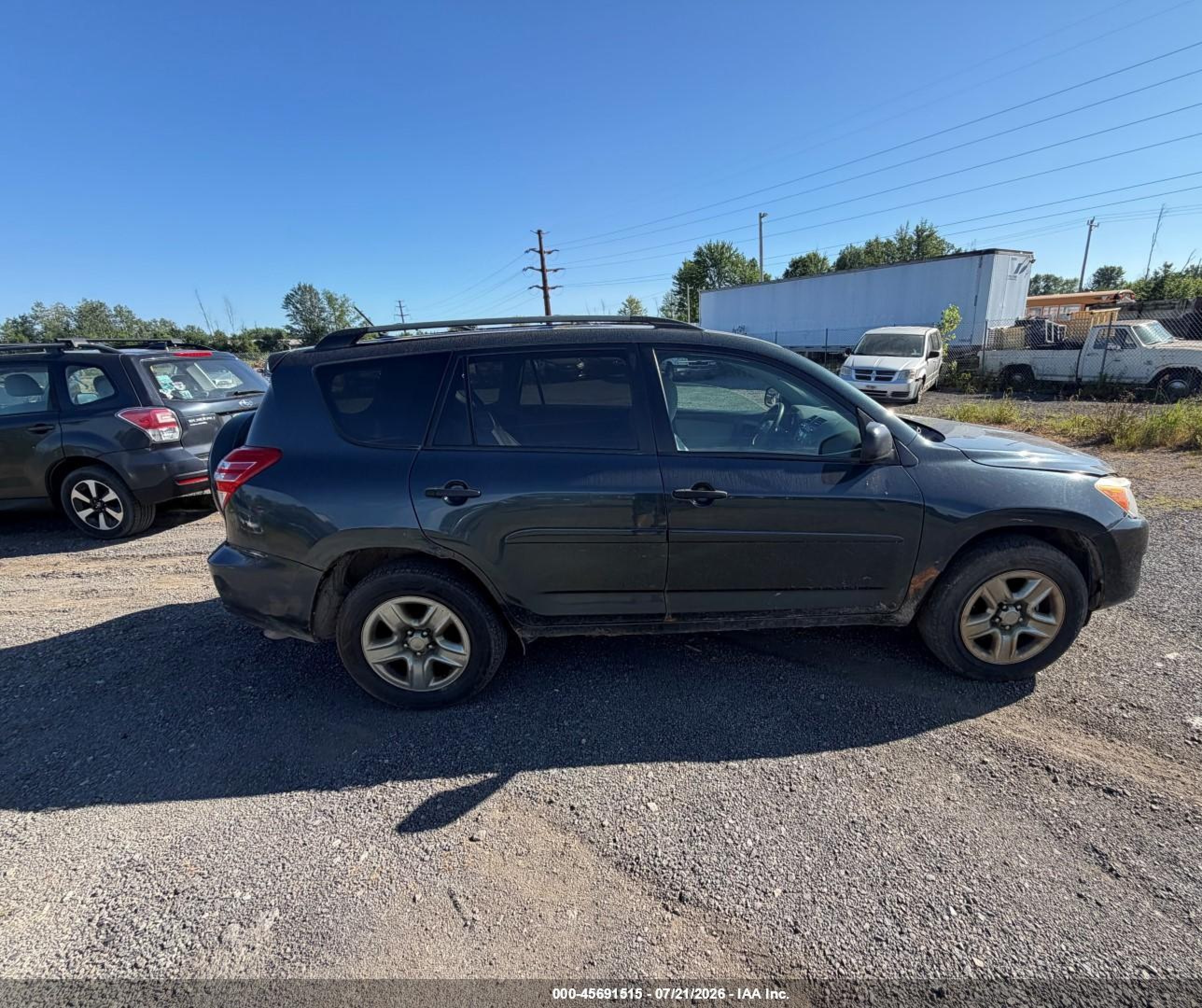 2011 Toyota Rav4   Blue vin: 2T3BF4DV6BW140606