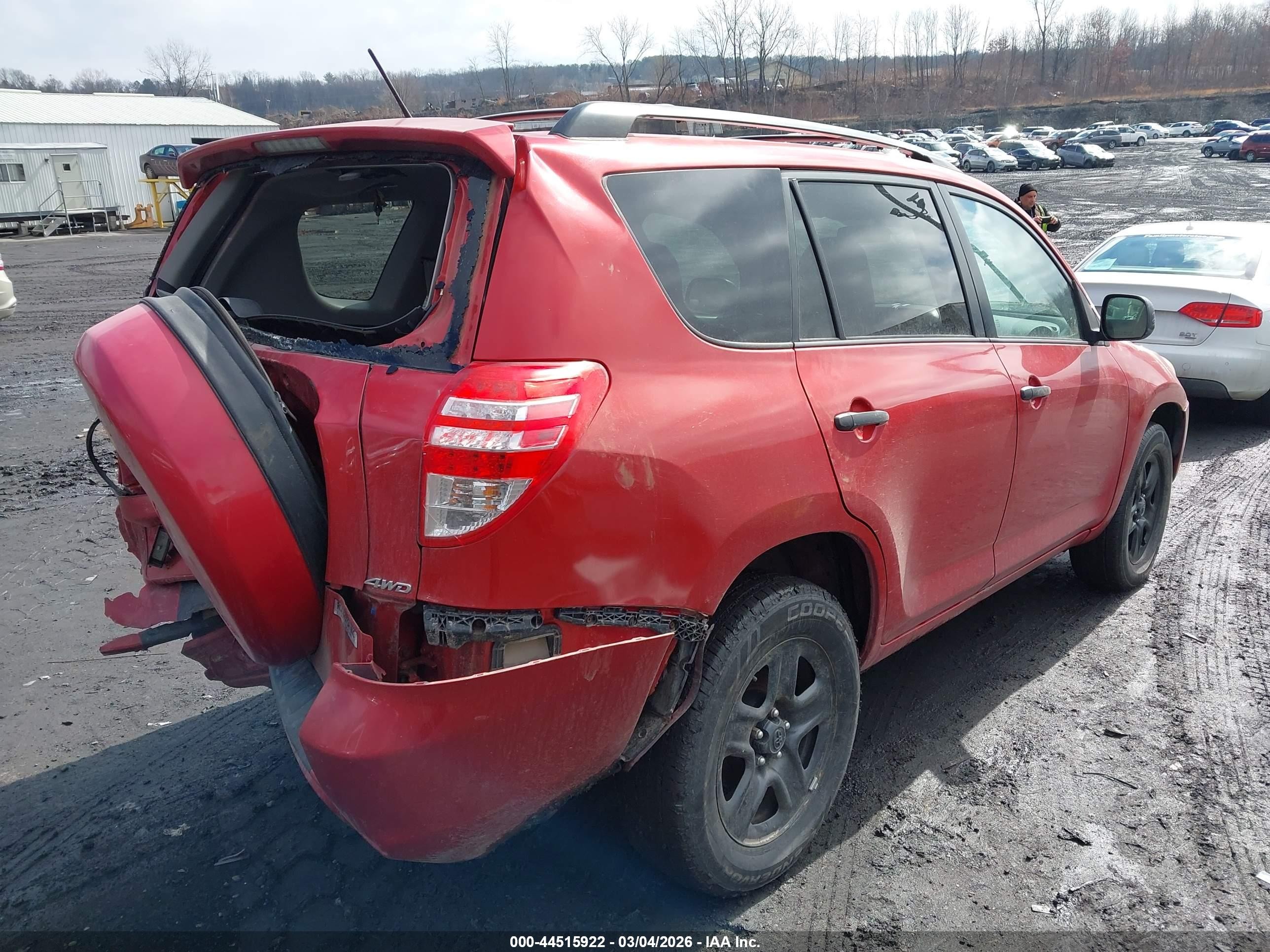 2012 Toyota Rav4   Red vin: 2T3BF4DV6CW184607