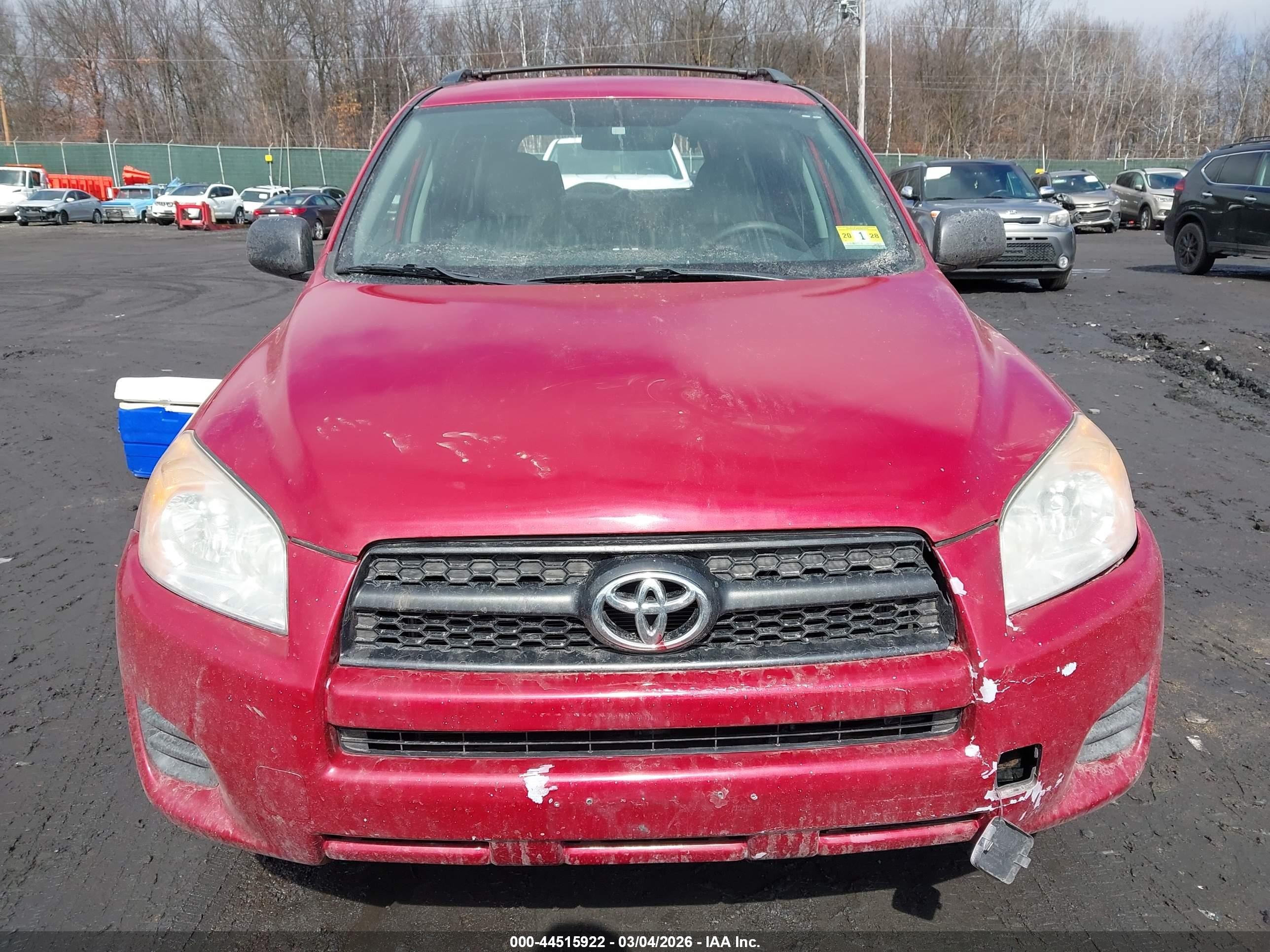 2012 Toyota Rav4   Red vin: 2T3BF4DV6CW184607
