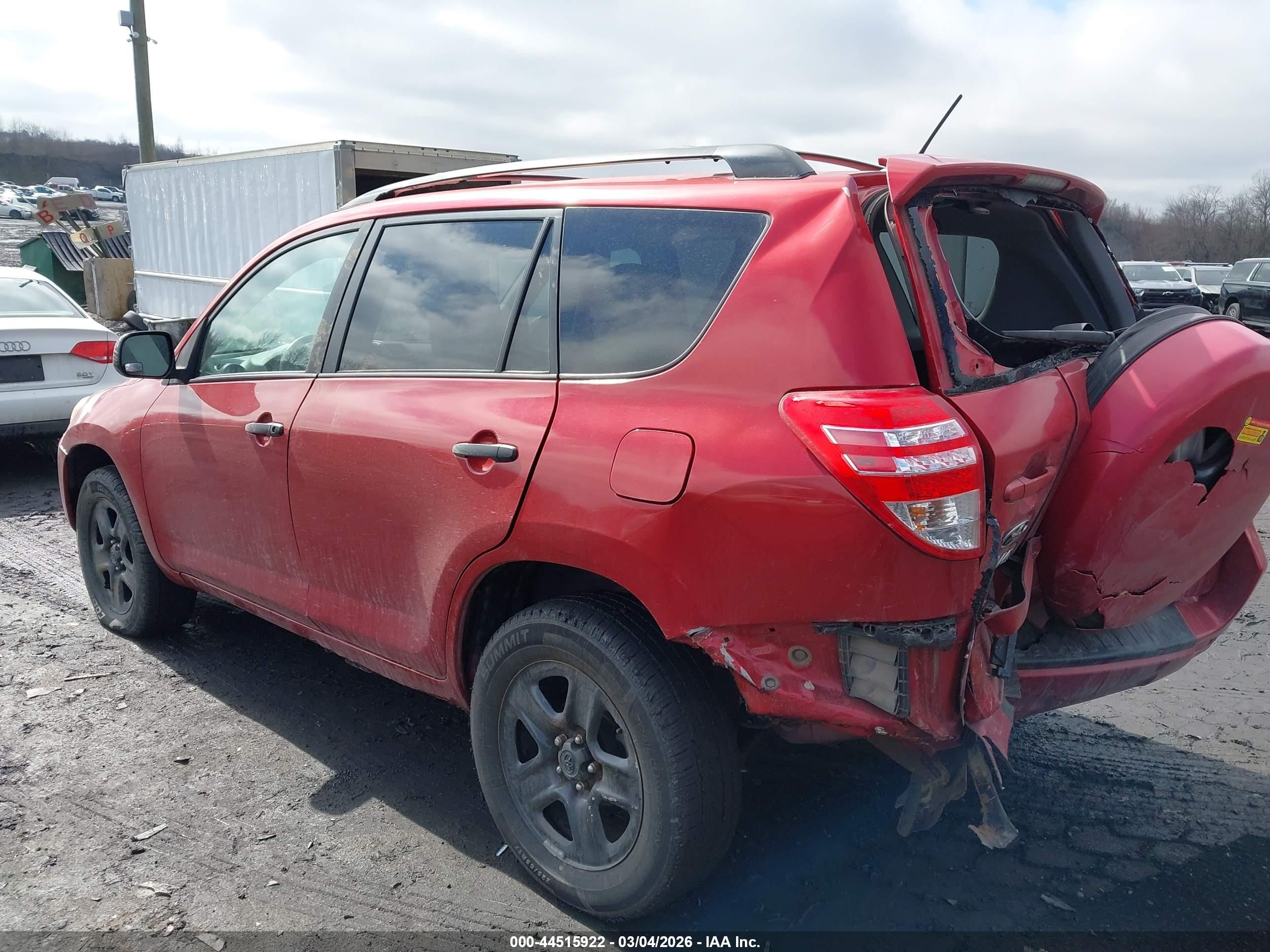 2012 Toyota Rav4   Red vin: 2T3BF4DV6CW184607