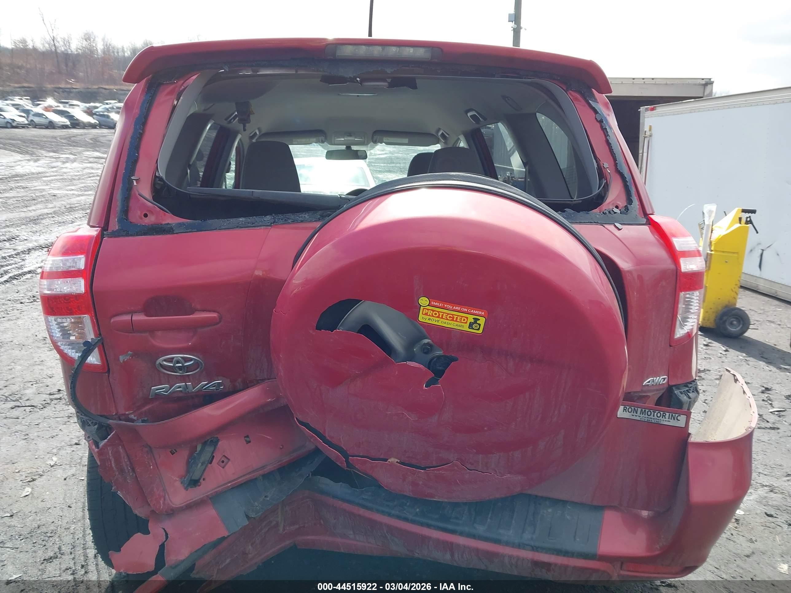 2012 Toyota Rav4   Red vin: 2T3BF4DV6CW184607