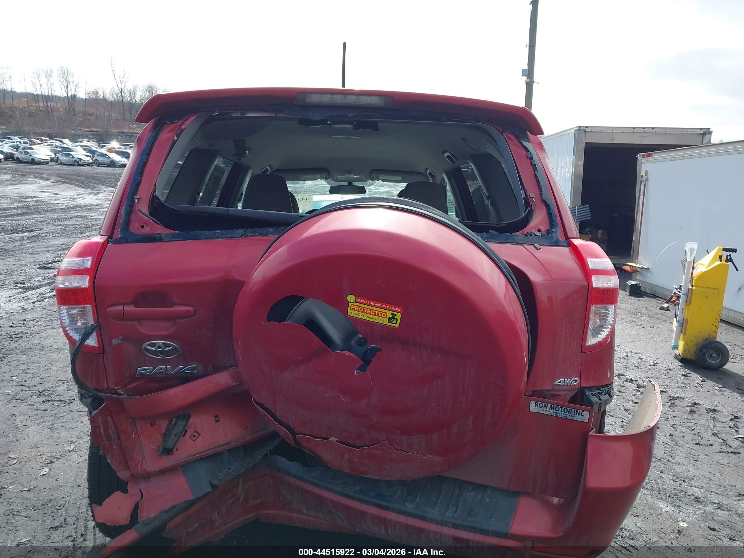 2012 Toyota Rav4   Red vin: 2T3BF4DV6CW184607
