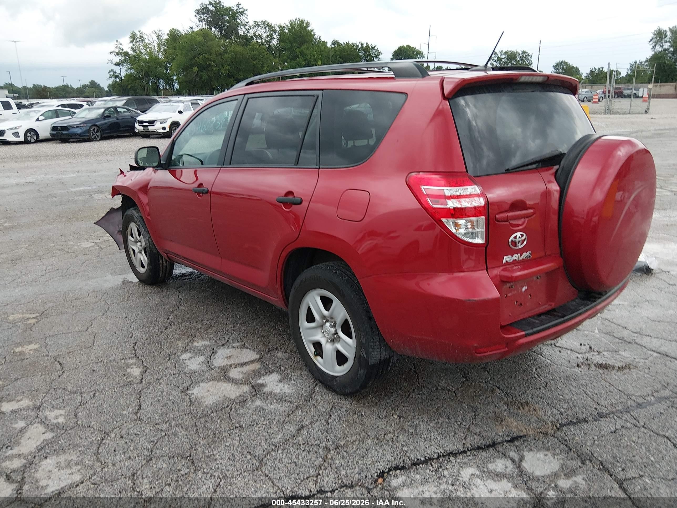2012 Toyota Rav4   Red vin: 2T3BF4DV6CW192142