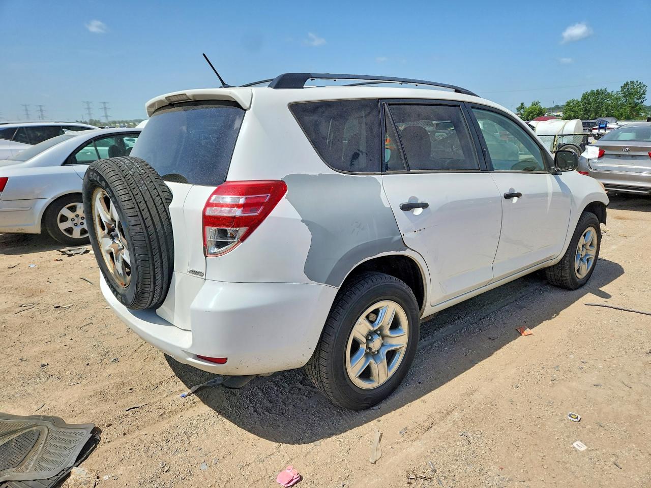 2012 Toyota Rav4 Base Белый vin: 2T3BF4DV6CW195770