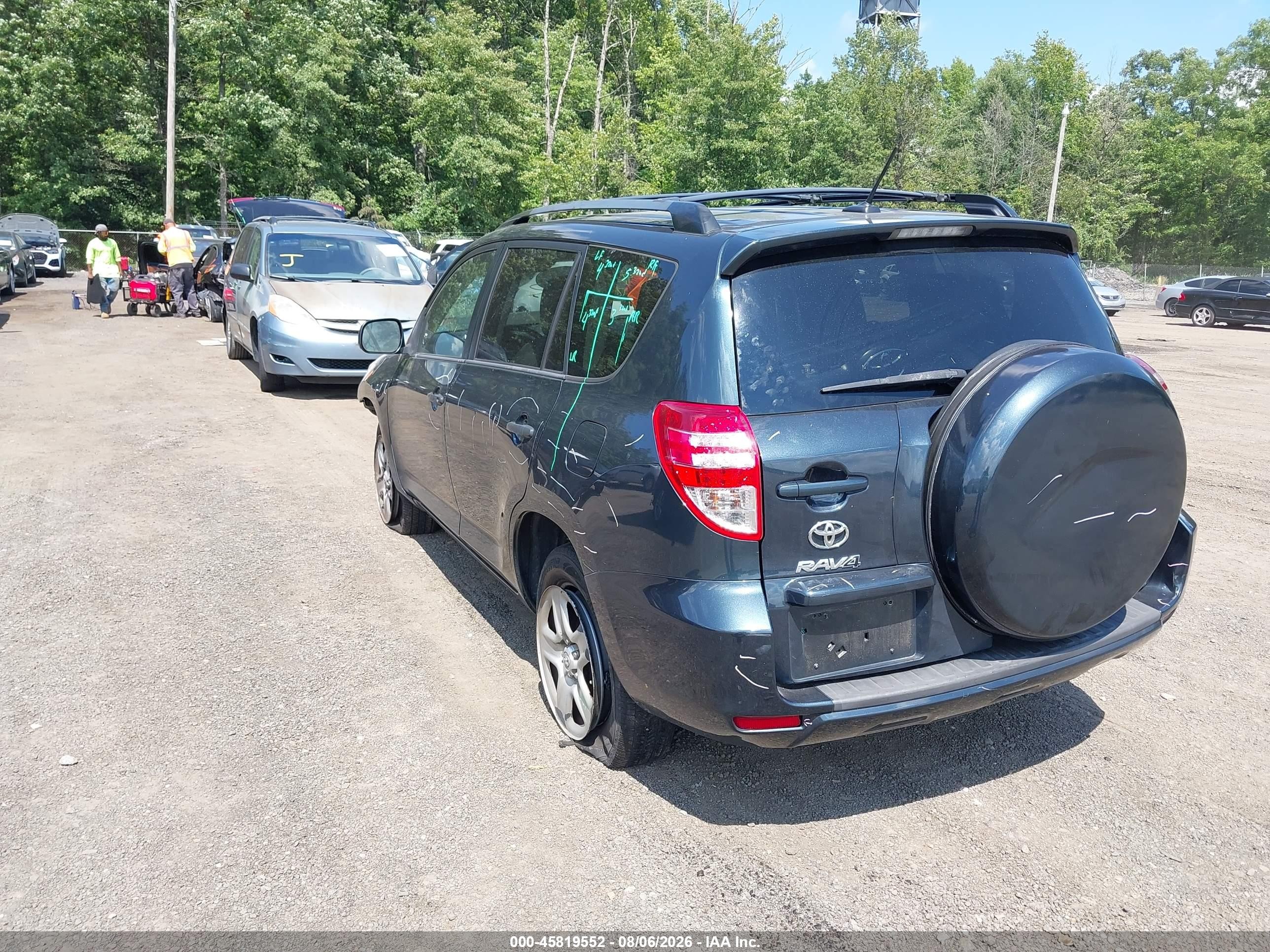 2012 Toyota Rav4   Blue vin: 2T3BF4DV6CW209716