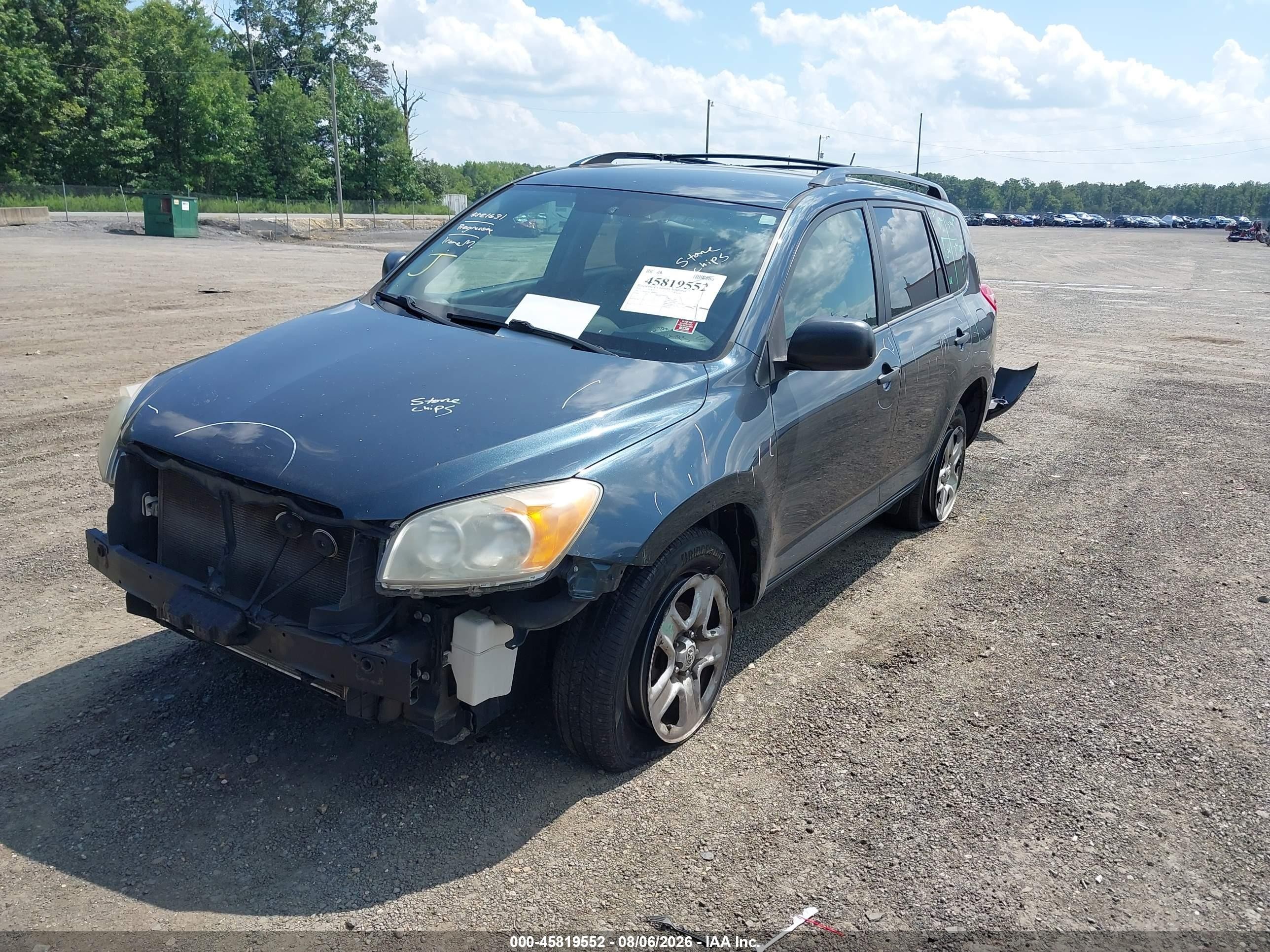2012 Toyota Rav4   Blue vin: 2T3BF4DV6CW209716