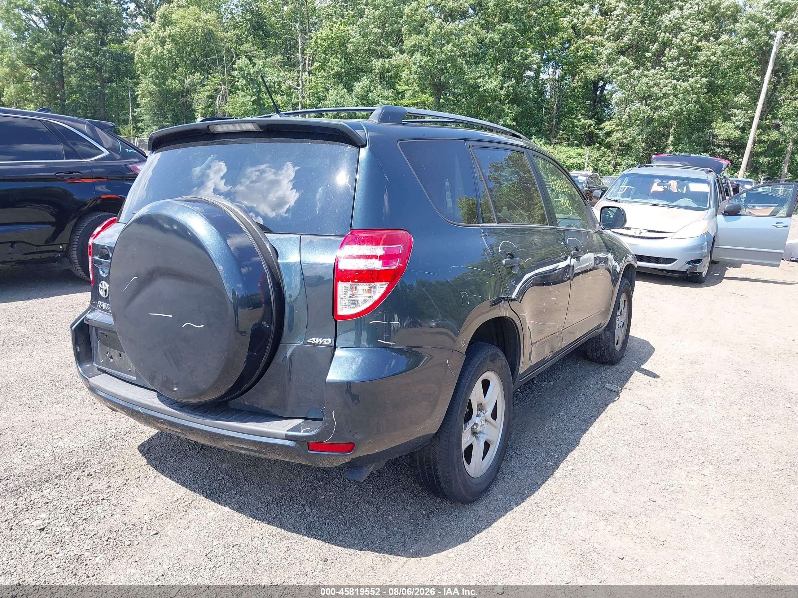 2012 Toyota Rav4   Blue vin: 2T3BF4DV6CW209716