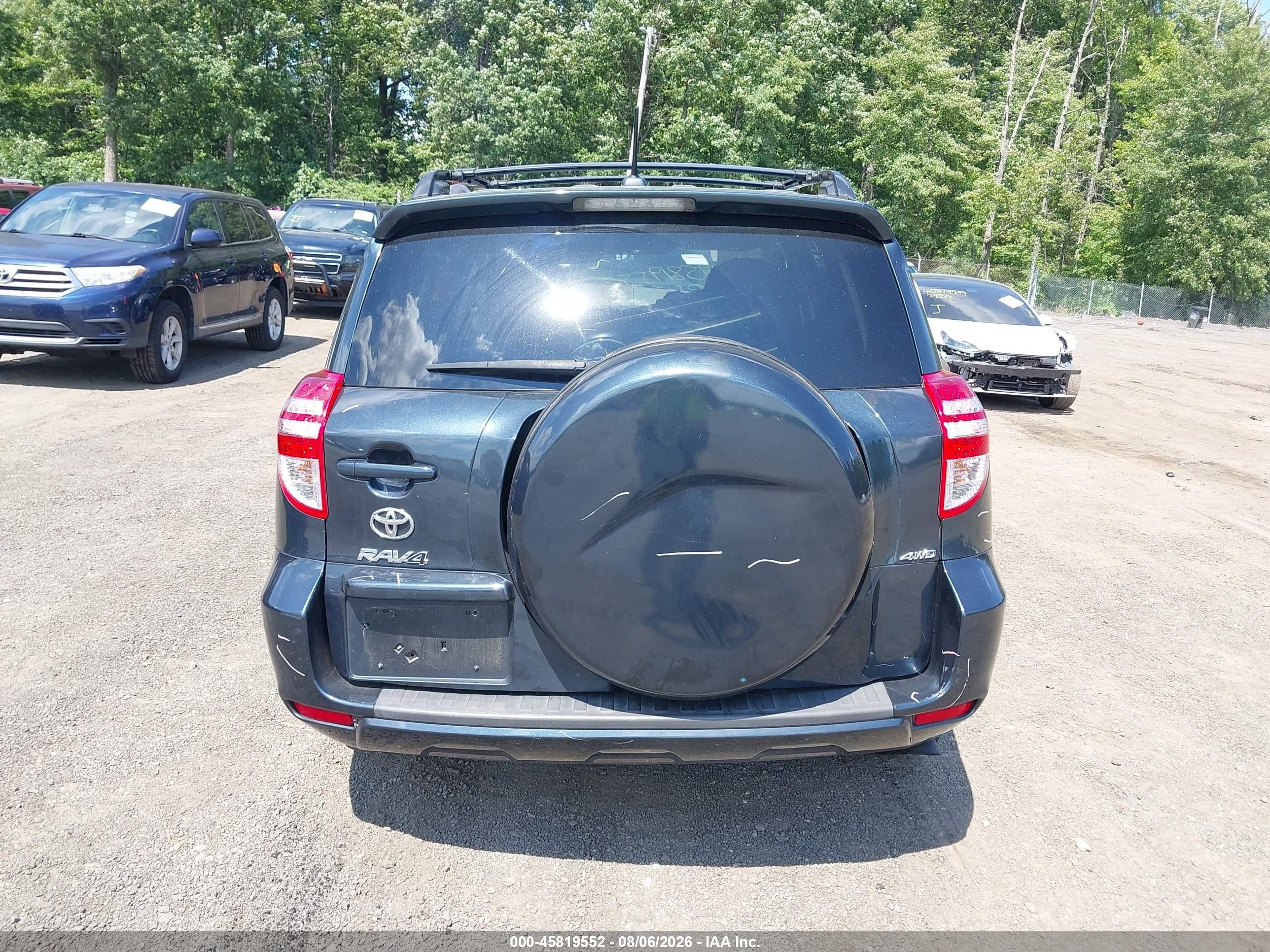 2012 Toyota Rav4   Blue vin: 2T3BF4DV6CW209716