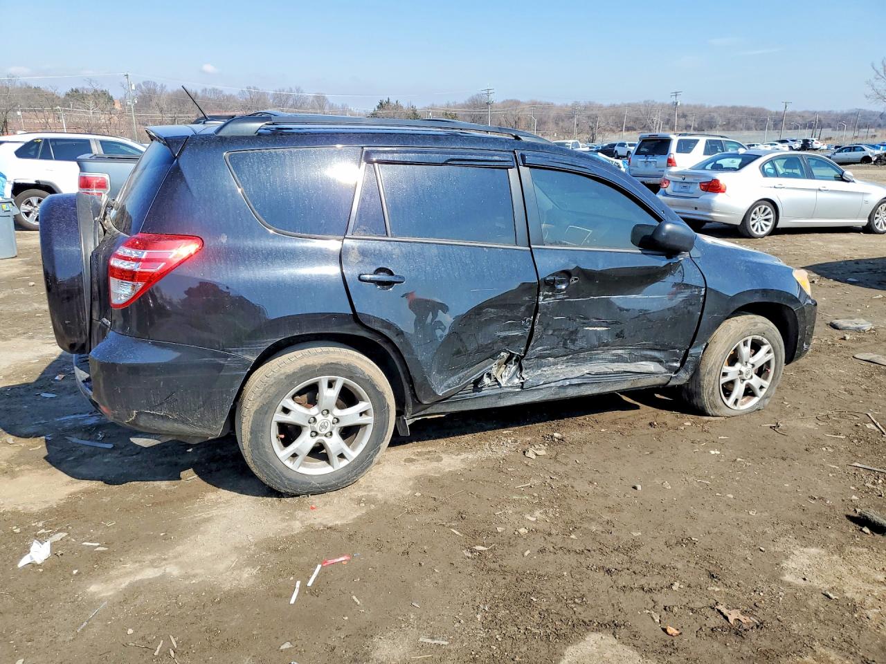 2012 Toyota Rav4 Base Black vin: 2T3BF4DV6CW257622