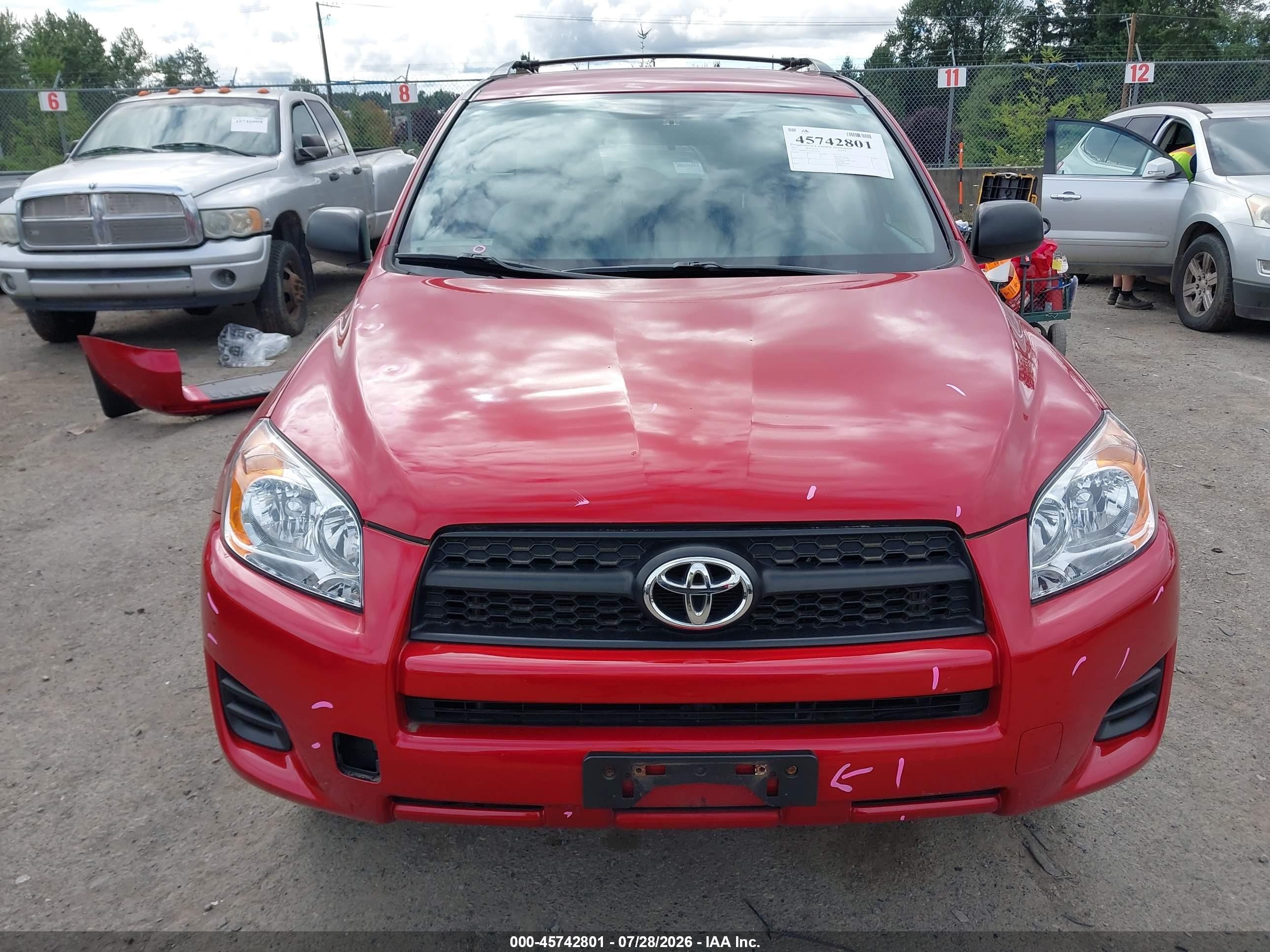 2012 Toyota Rav4   Red vin: 2T3BF4DV6CW264179