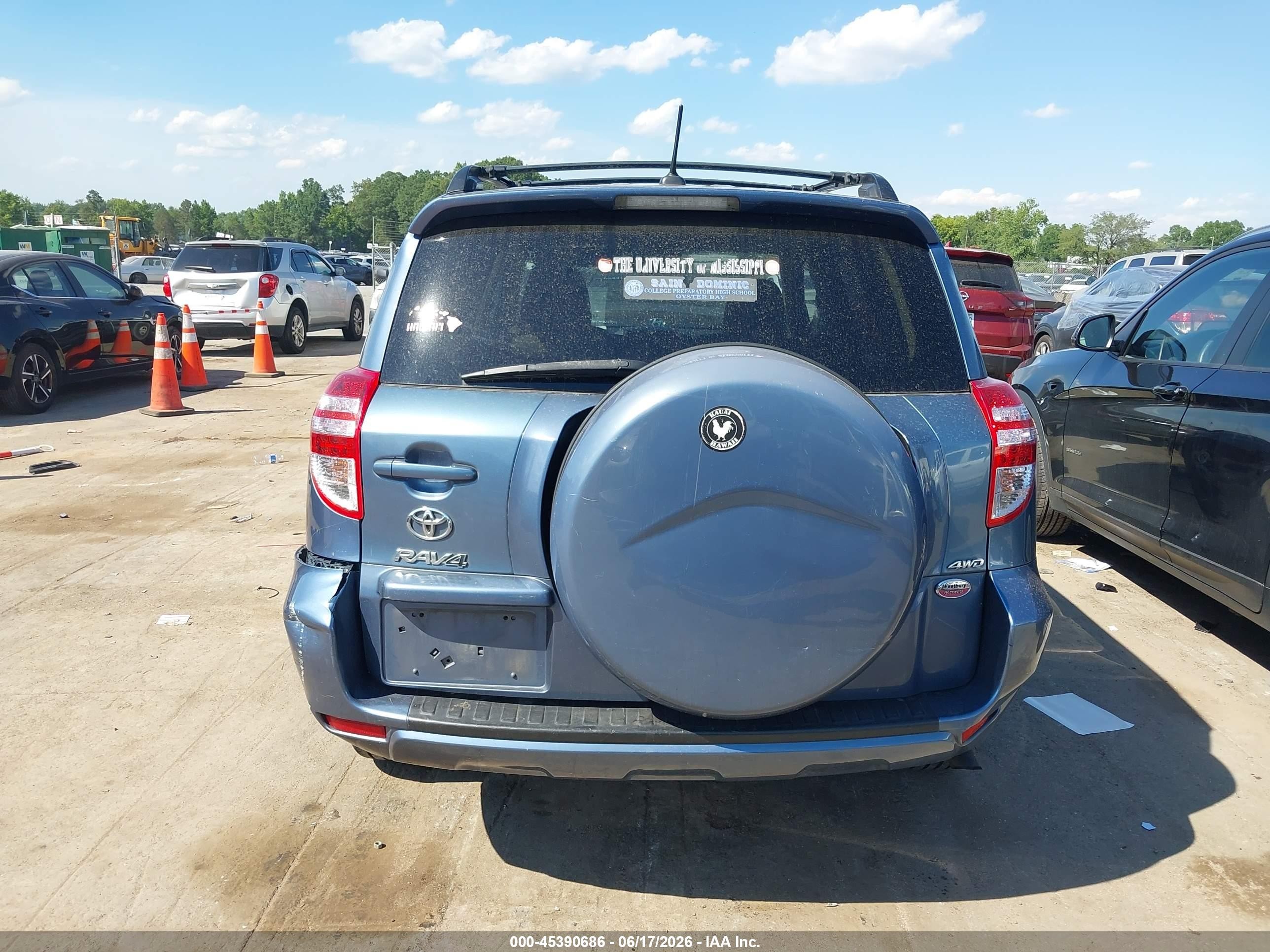 2012 Toyota Rav4   Blue vin: 2T3BF4DV6CW268166