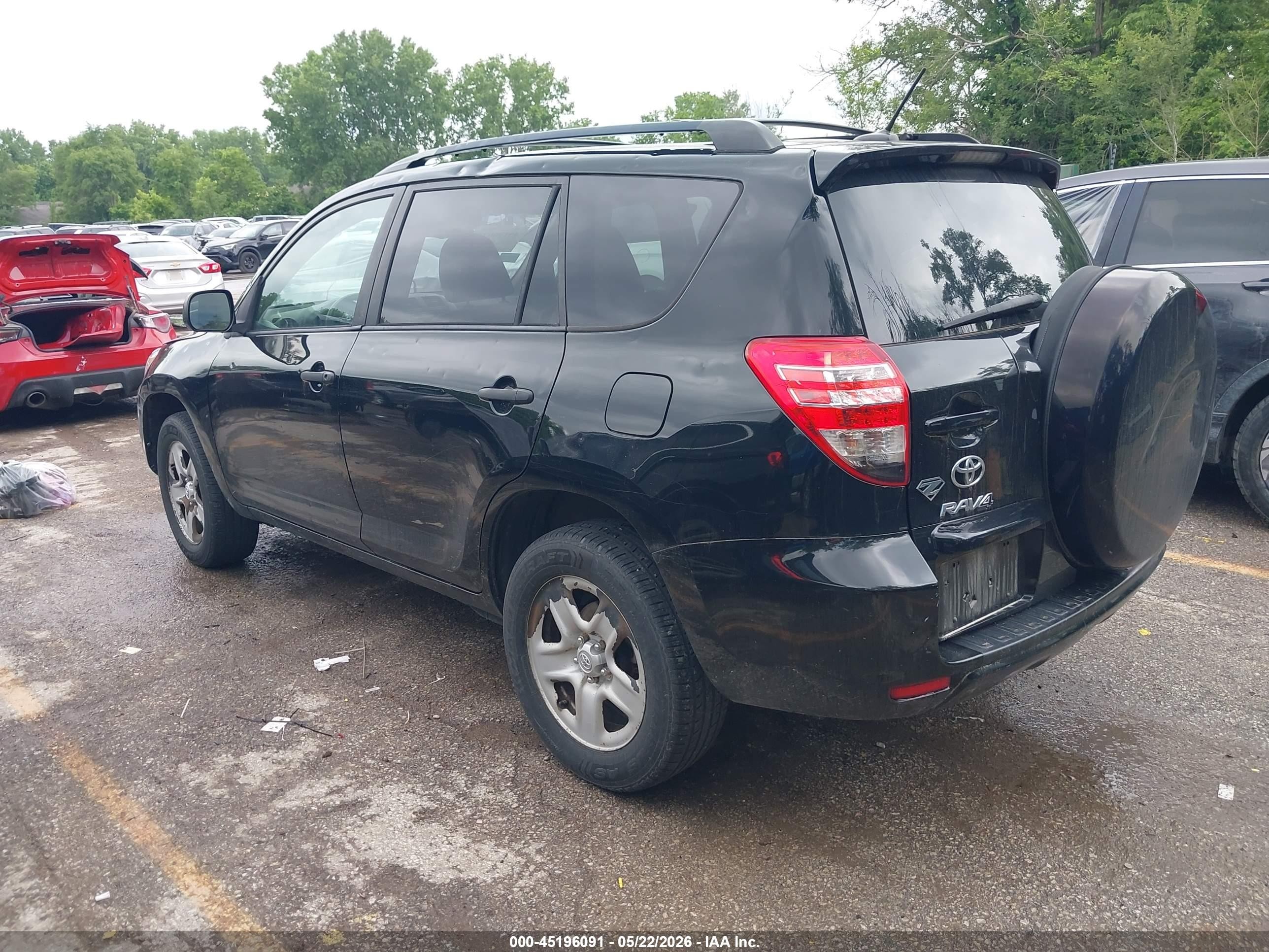 2012 Toyota Rav4   Black vin: 2T3BF4DV6CW269625