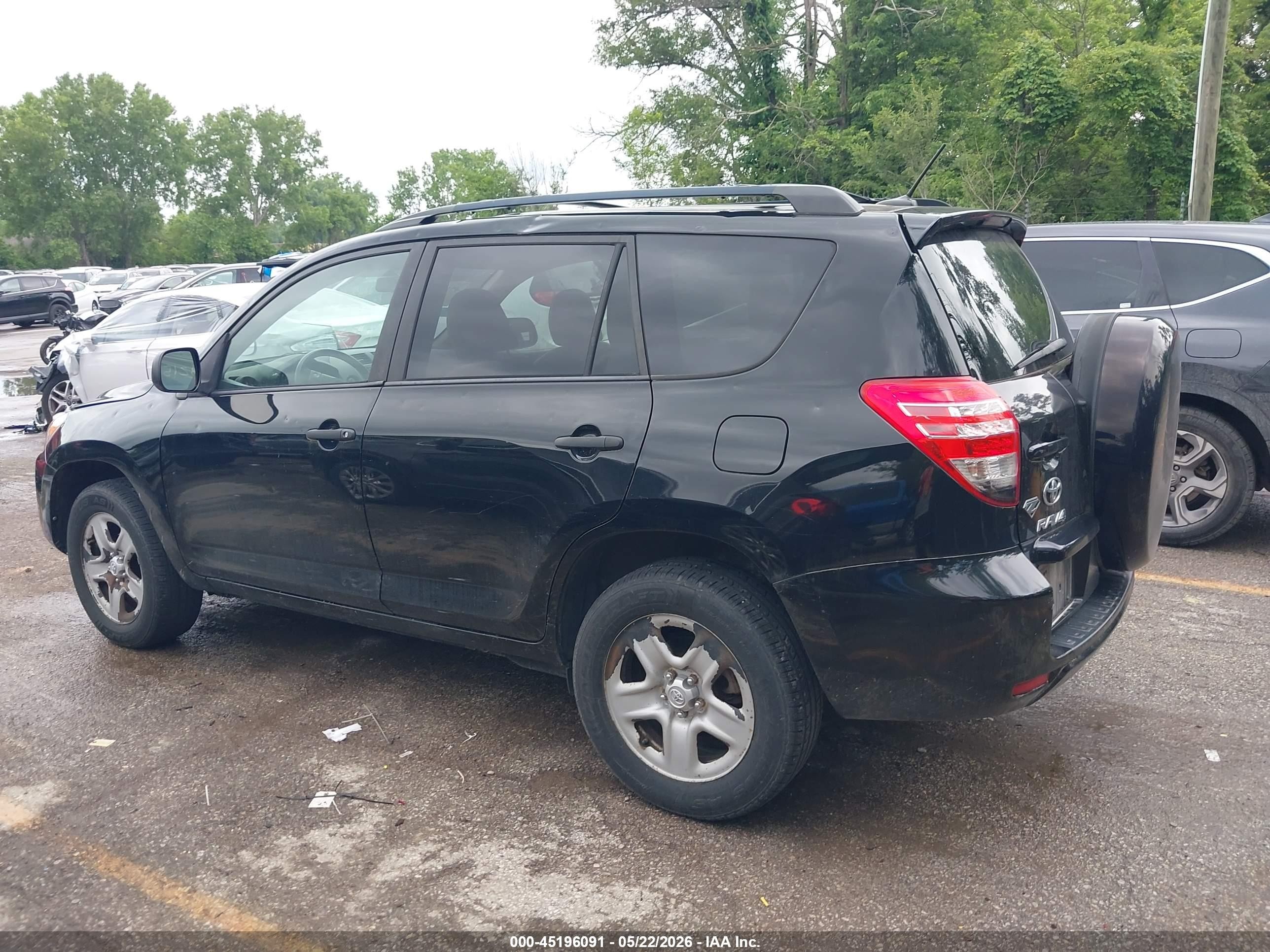 2012 Toyota Rav4   Black vin: 2T3BF4DV6CW269625