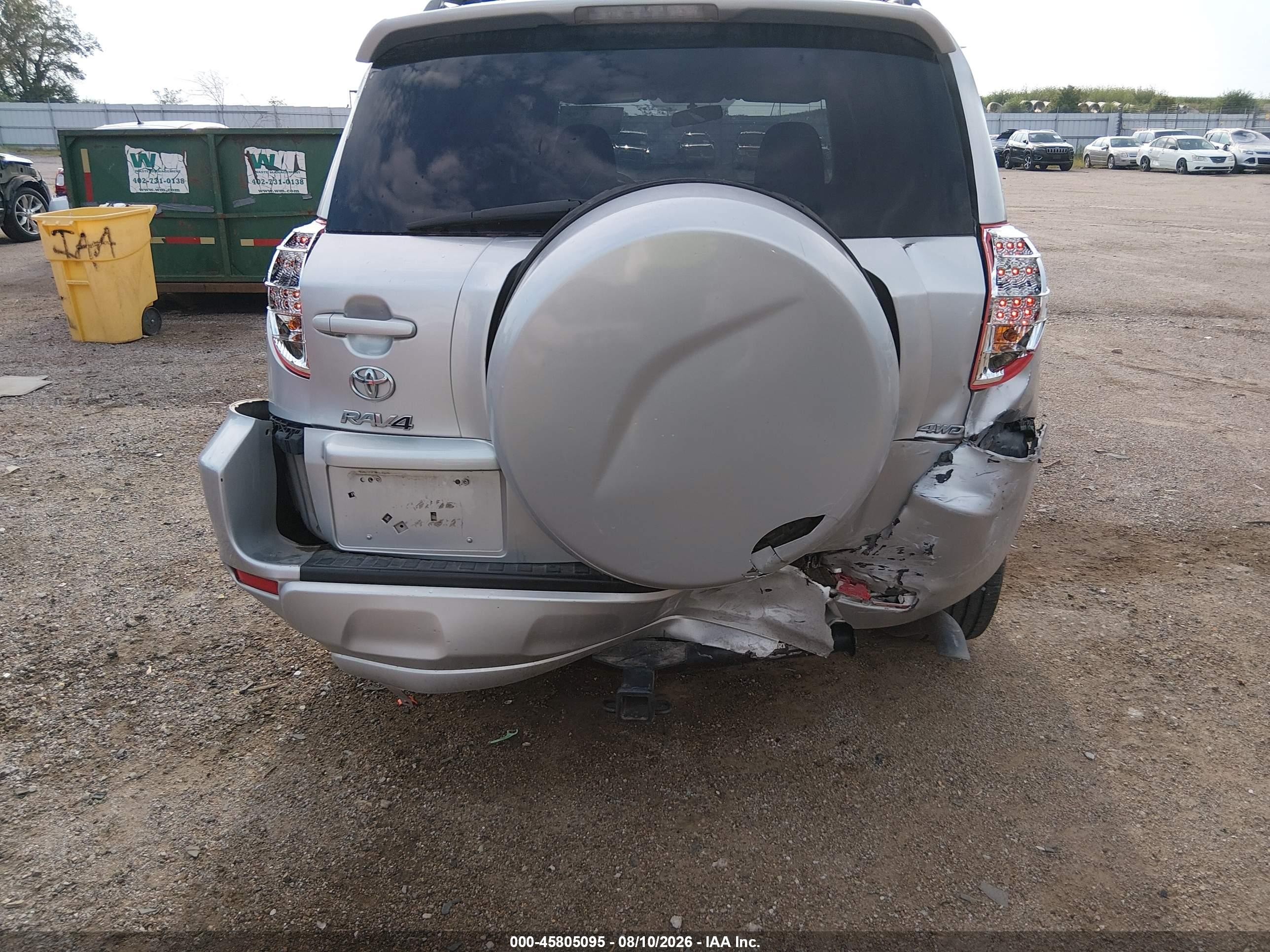 2012 Toyota Rav4   Silver vin: 2T3BF4DV6CW270273