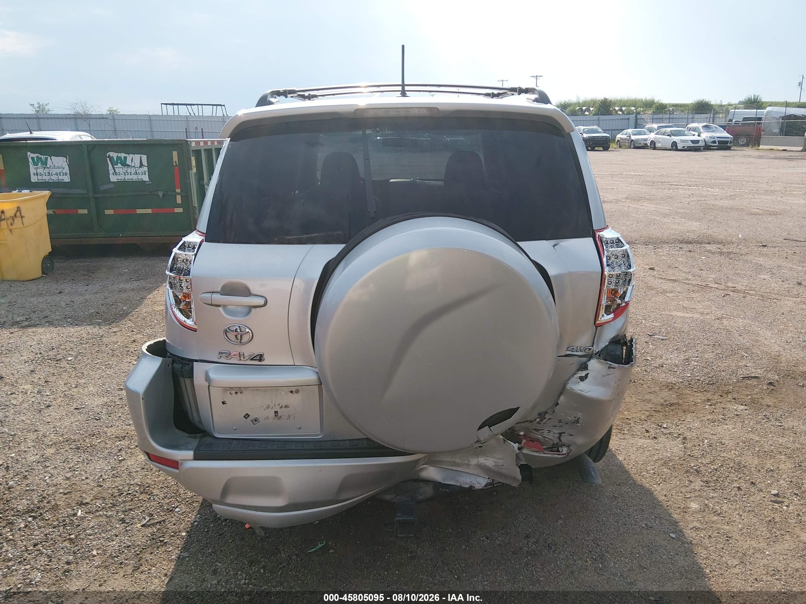 2012 Toyota Rav4   Silver vin: 2T3BF4DV6CW270273