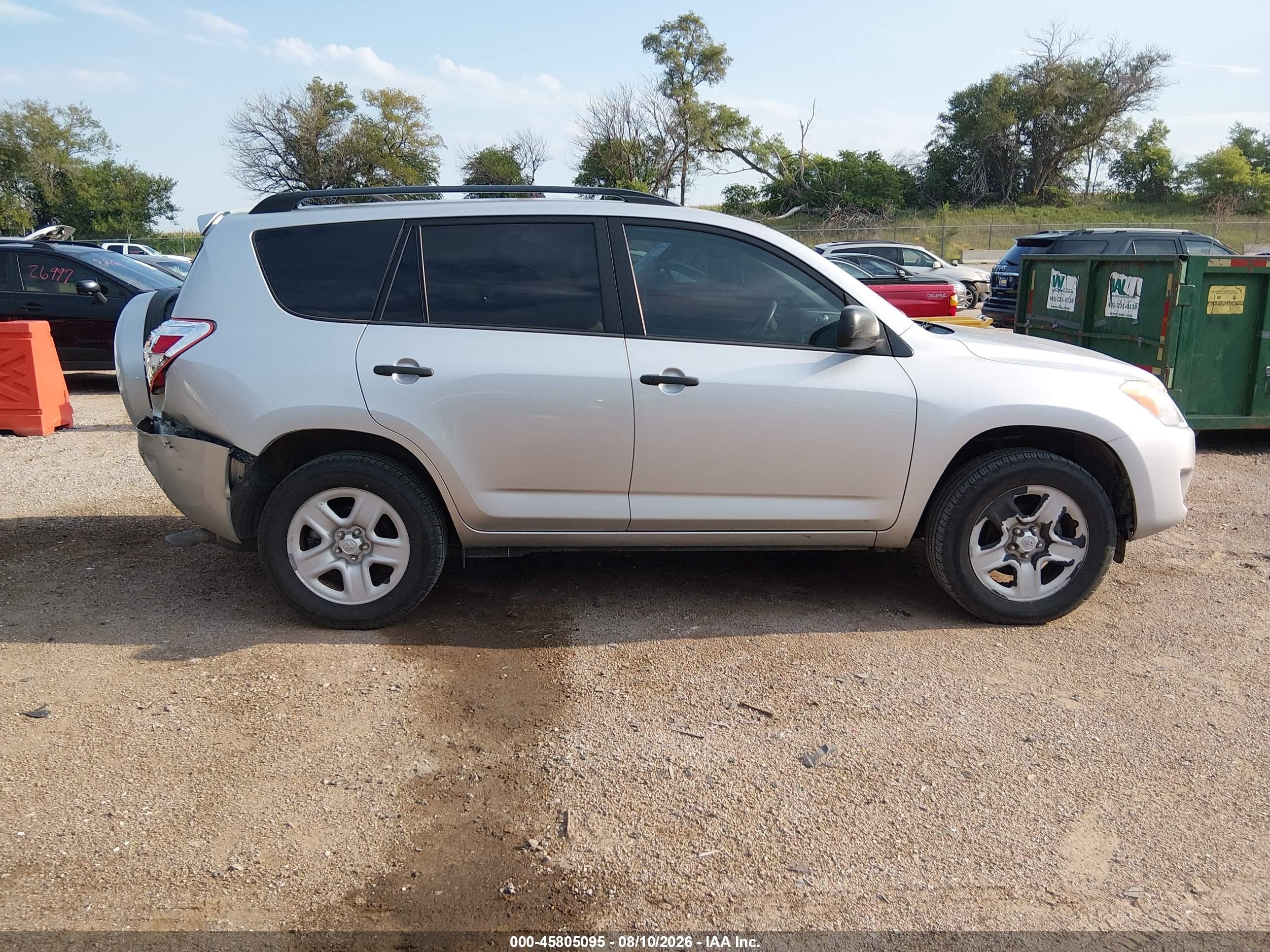 2012 Toyota Rav4   Silver vin: 2T3BF4DV6CW270273