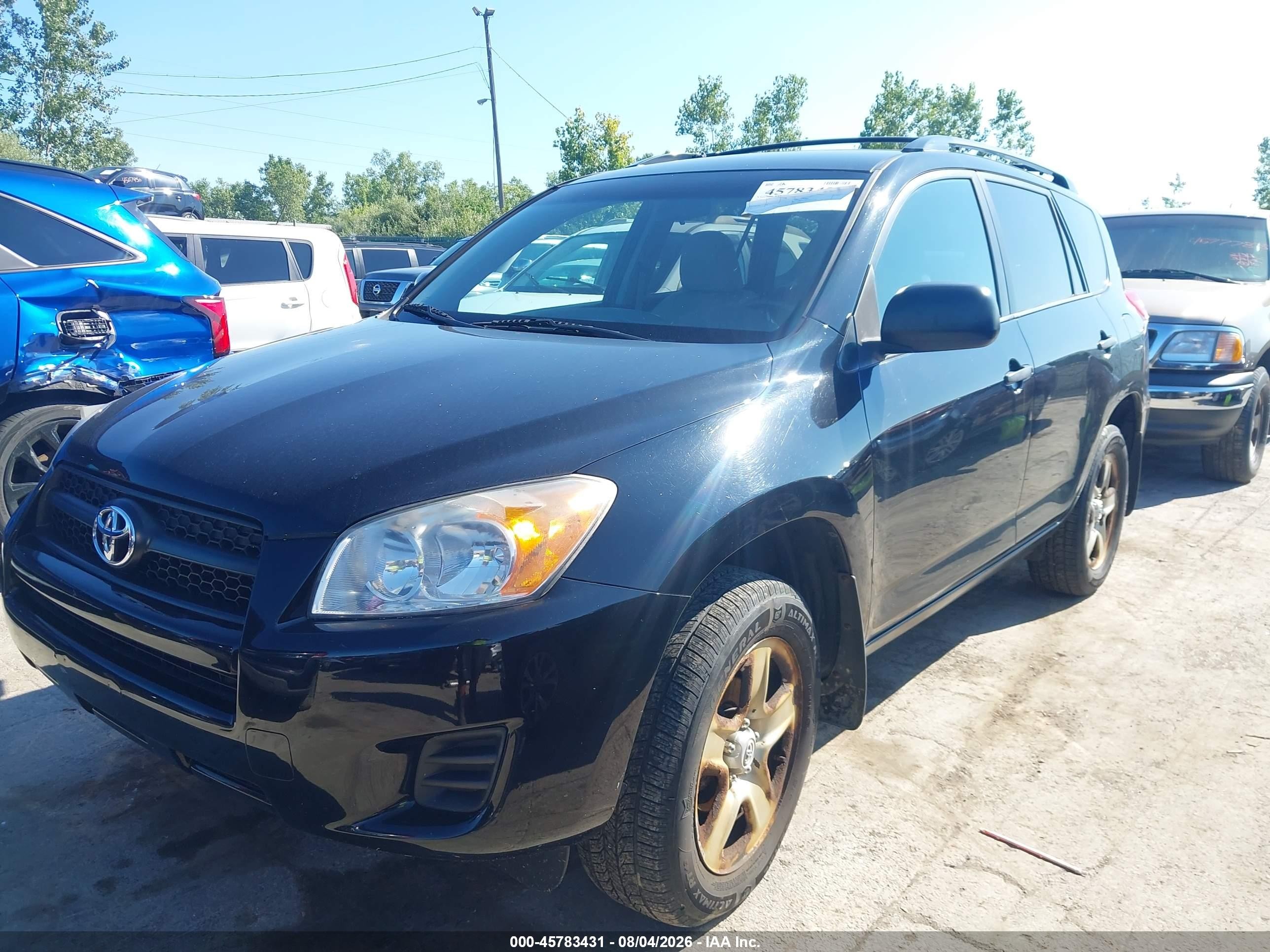2010 Toyota Rav4   Черный vin: 2T3BF4DV7AW058883