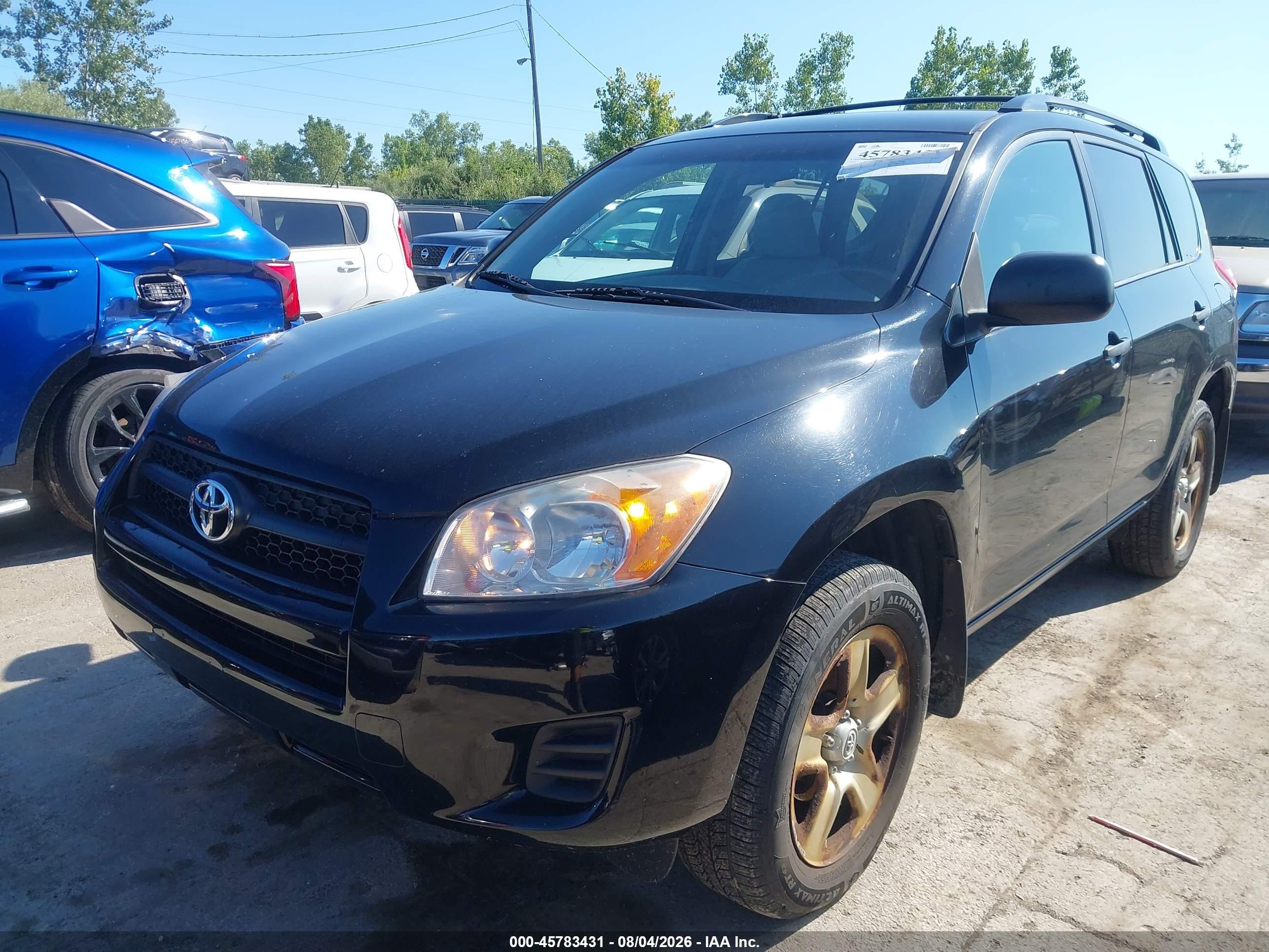 2010 Toyota Rav4   Черный vin: 2T3BF4DV7AW058883