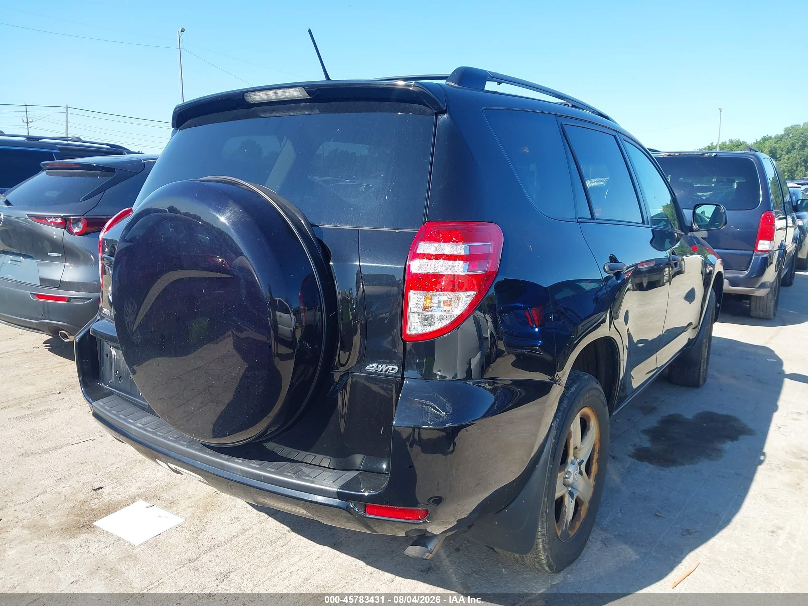 2010 Toyota Rav4   Черный vin: 2T3BF4DV7AW058883