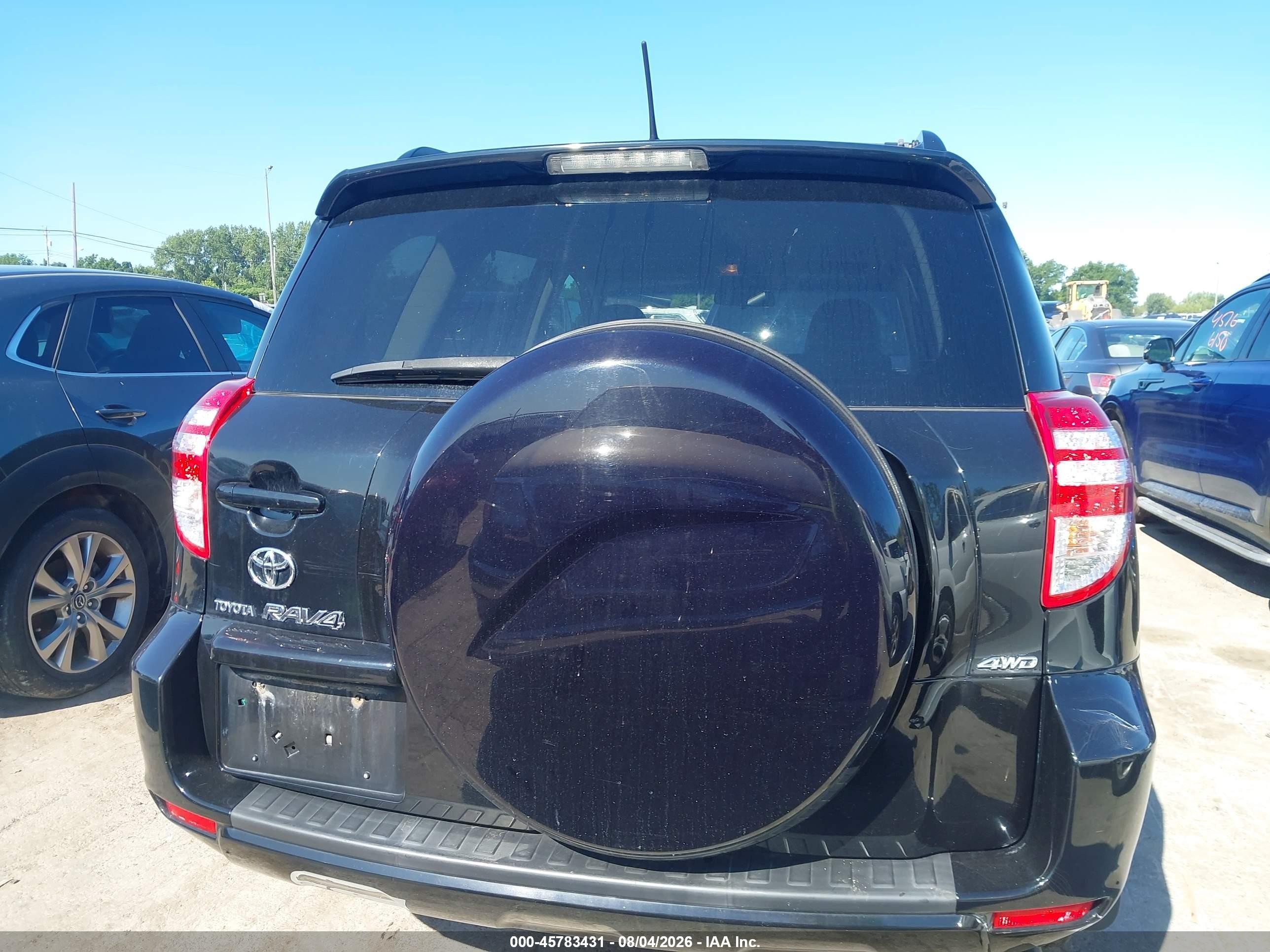2010 Toyota Rav4   Черный vin: 2T3BF4DV7AW058883