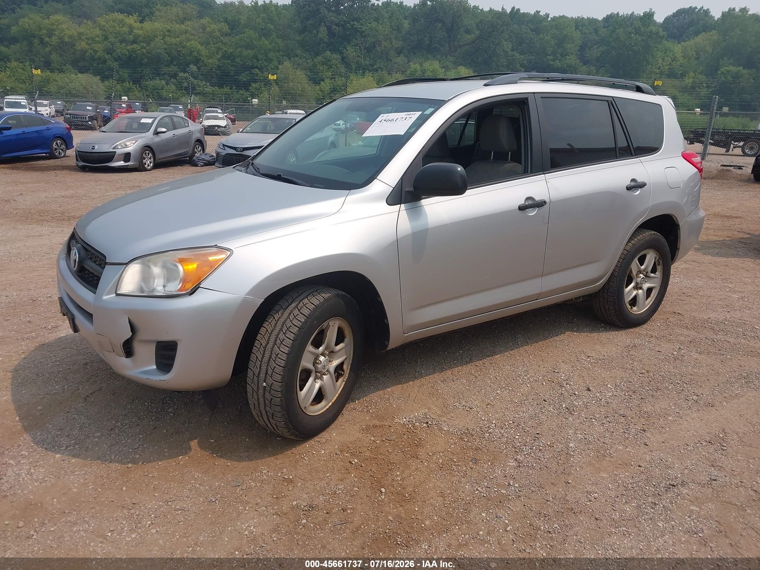 2011 Toyota Rav4   Silver vin: 2T3BF4DV7BW086894