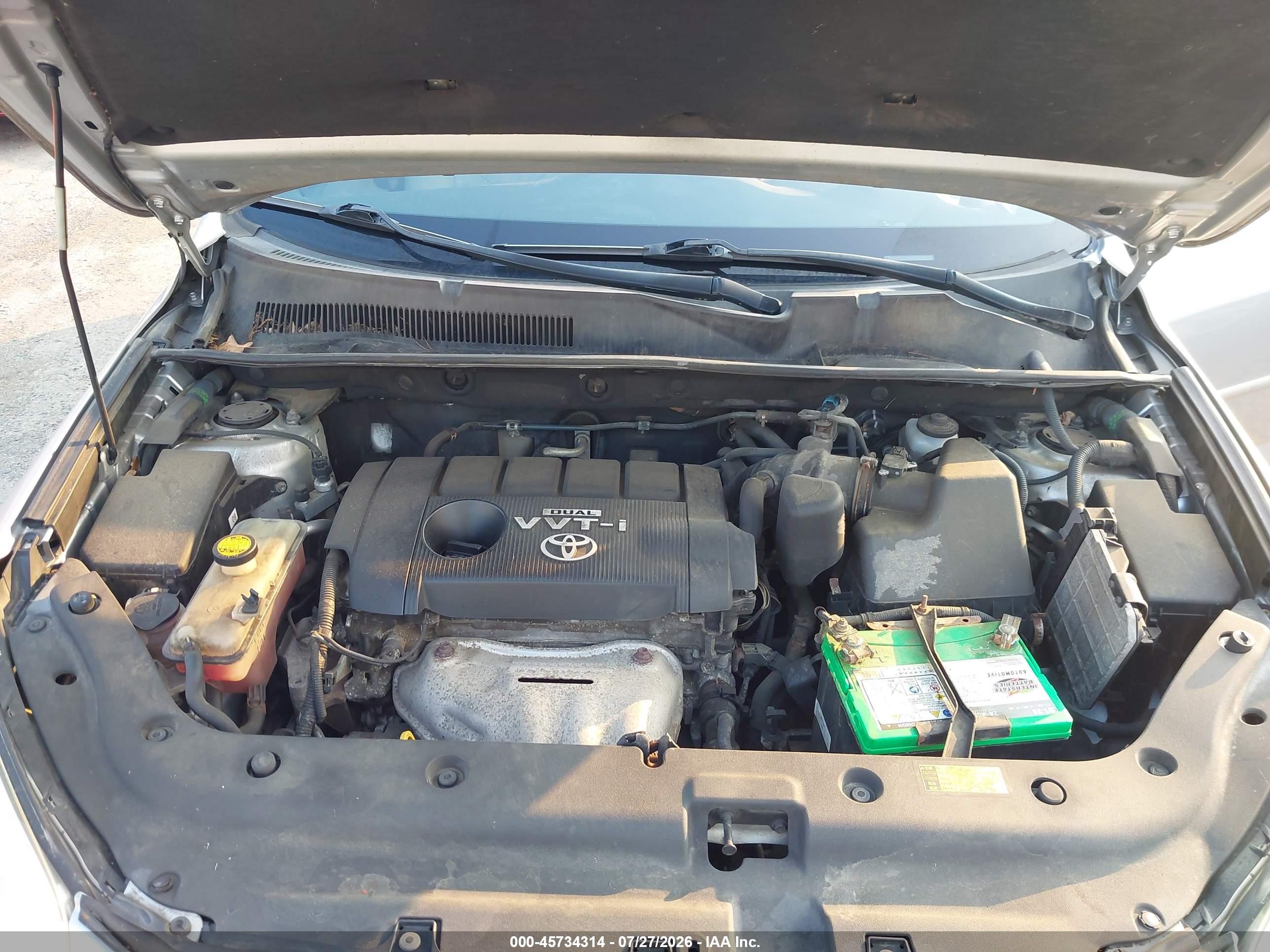 2011 Toyota Rav4   Silver vin: 2T3BF4DV7BW102334