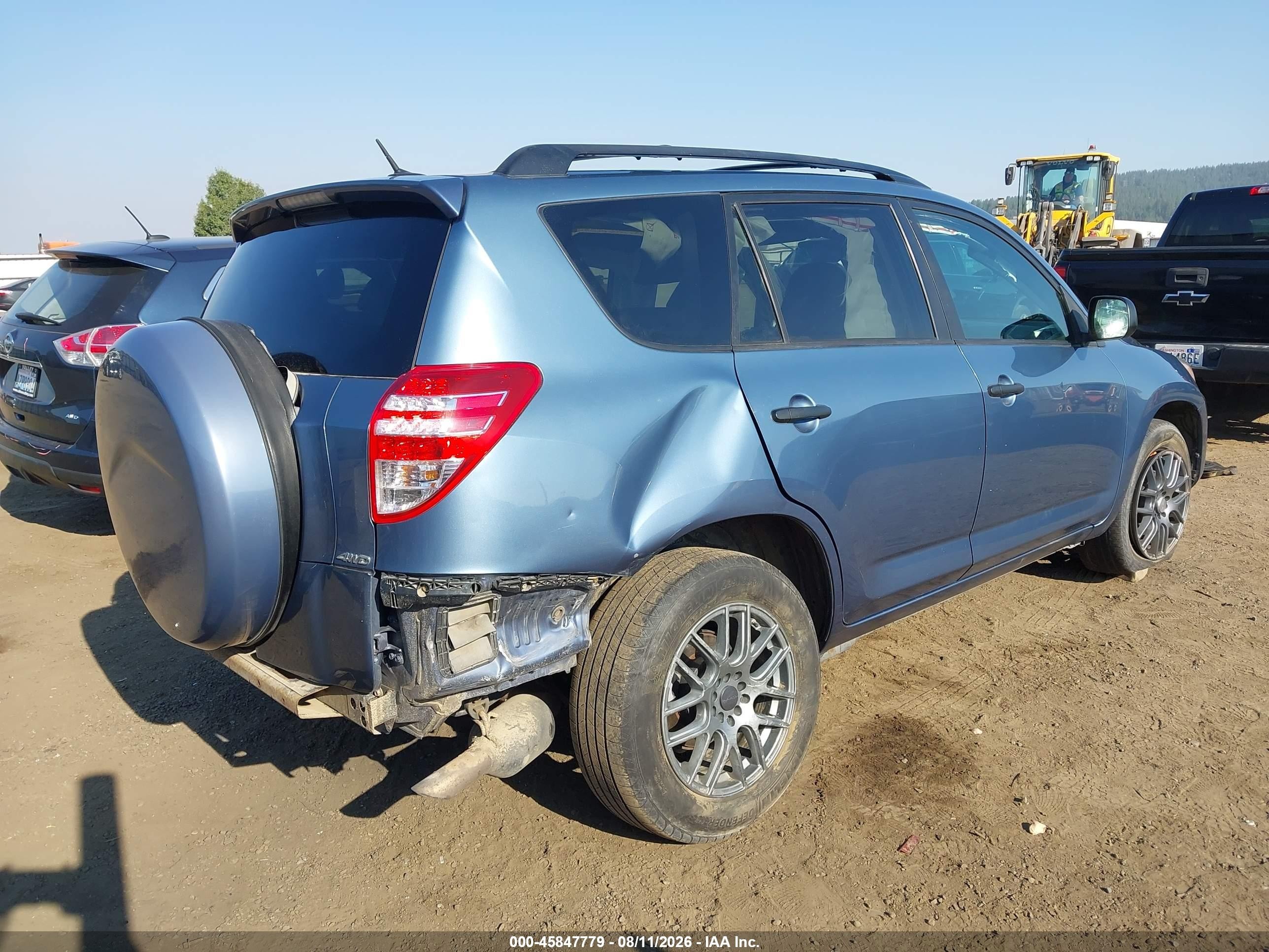 2011 Toyota Rav4   Light Blue vin: 2T3BF4DV7BW115827