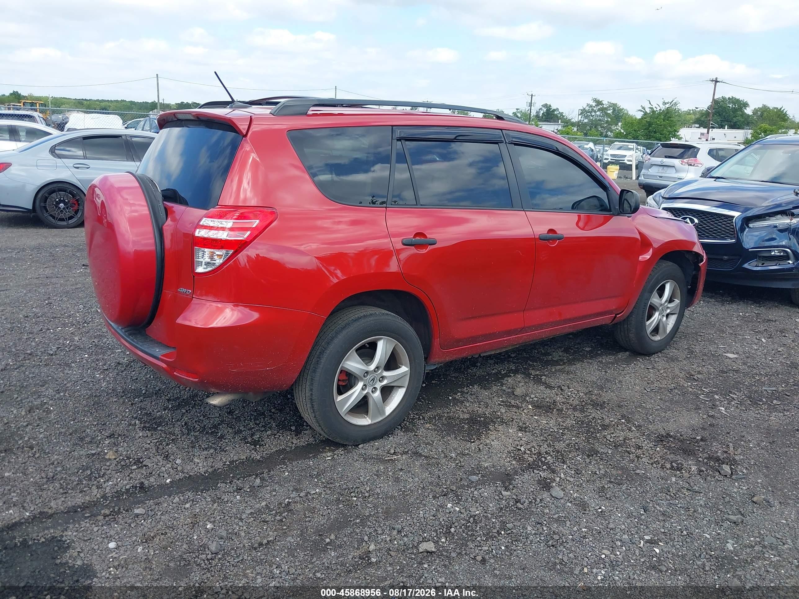 2011 Toyota Rav4 Red vin: 2T3BF4DV7BW138363