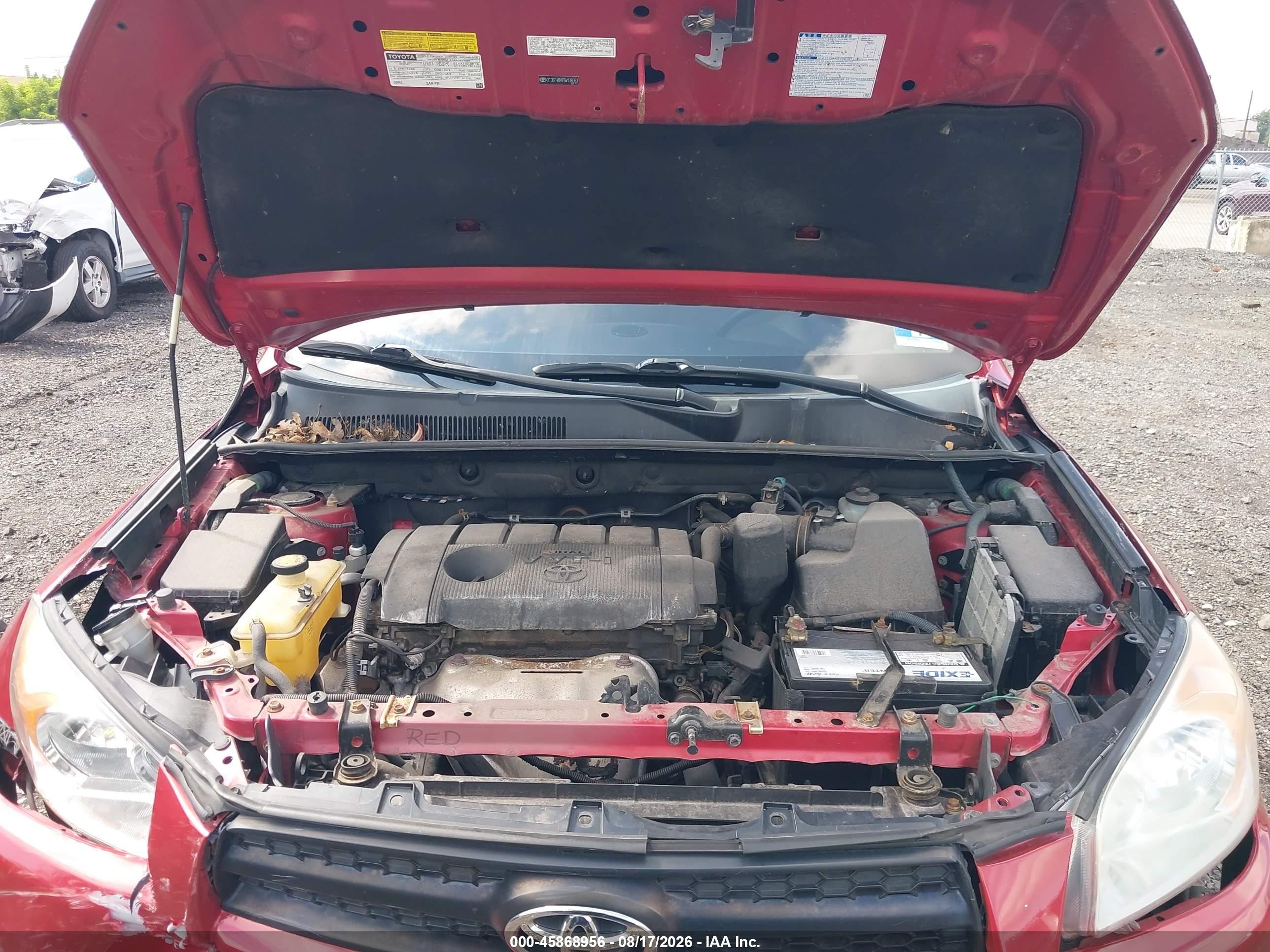 2011 Toyota Rav4 Red vin: 2T3BF4DV7BW138363
