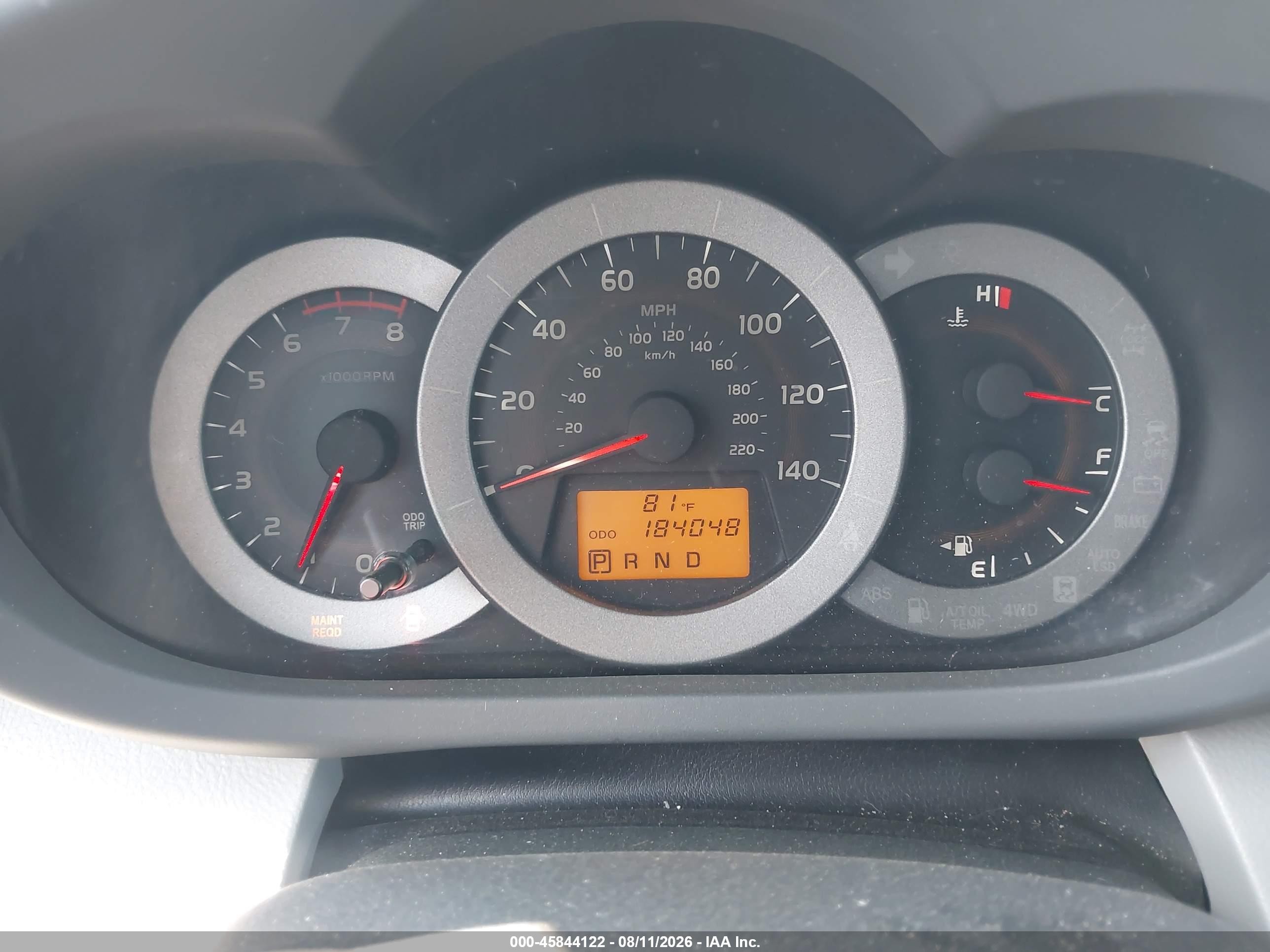 2012 Toyota Rav4   Champagne vin: 2T3BF4DV7CW188102