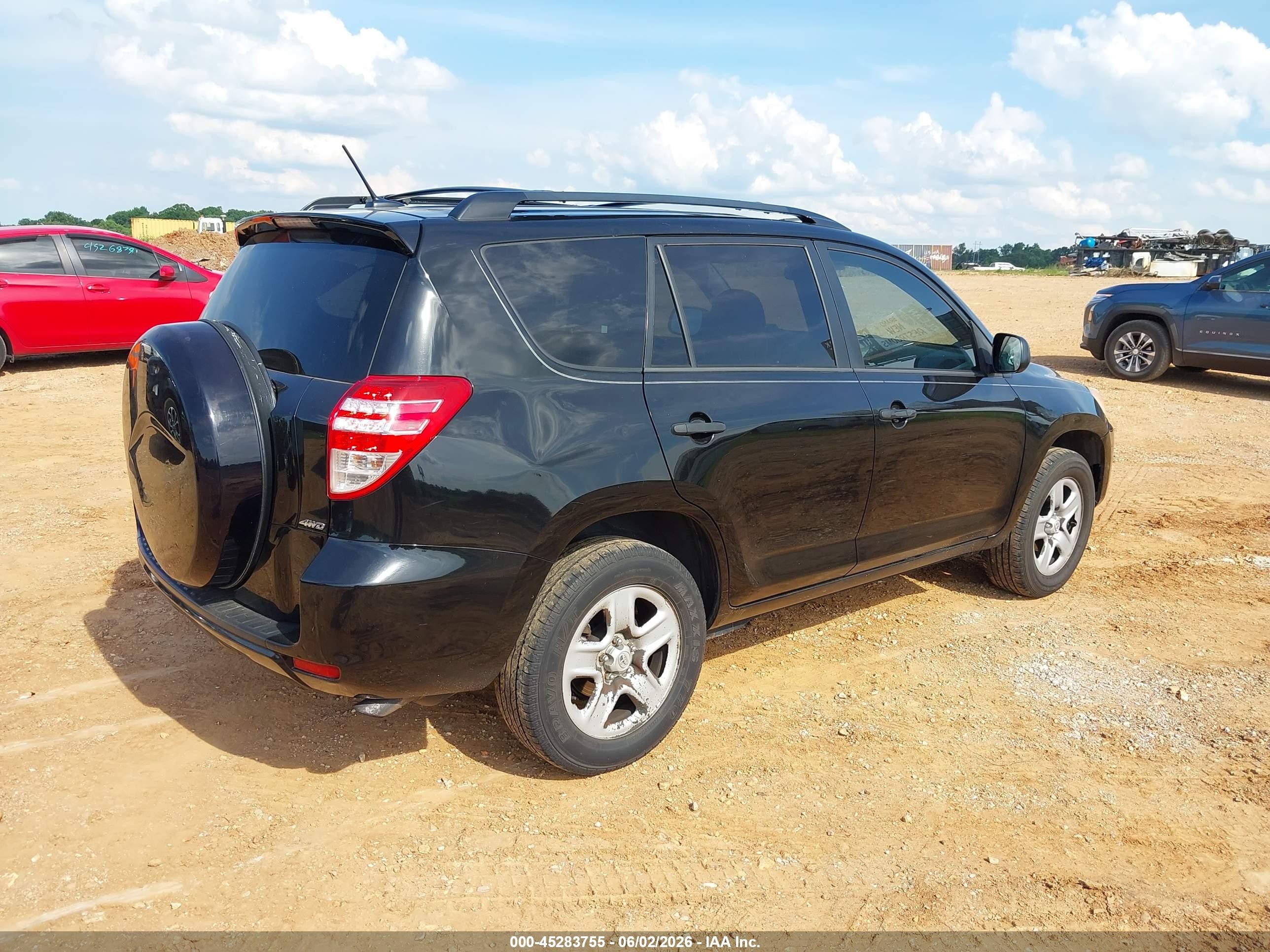 2012 Toyota Rav4 Black vin: 2T3BF4DV7CW216965