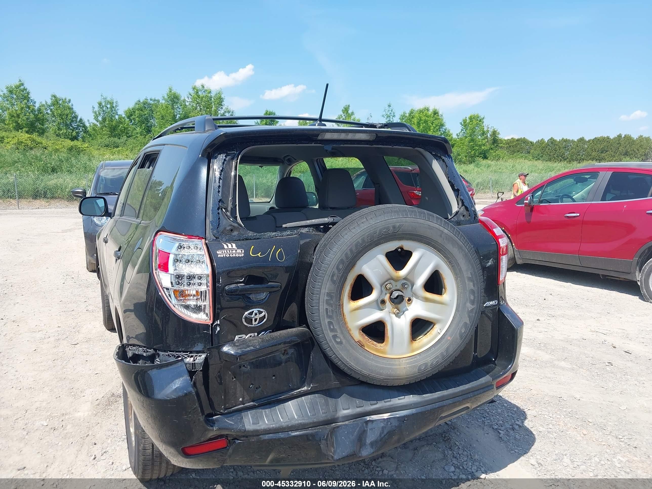 2012 Toyota Rav4   Black vin: 2T3BF4DV7CW218411