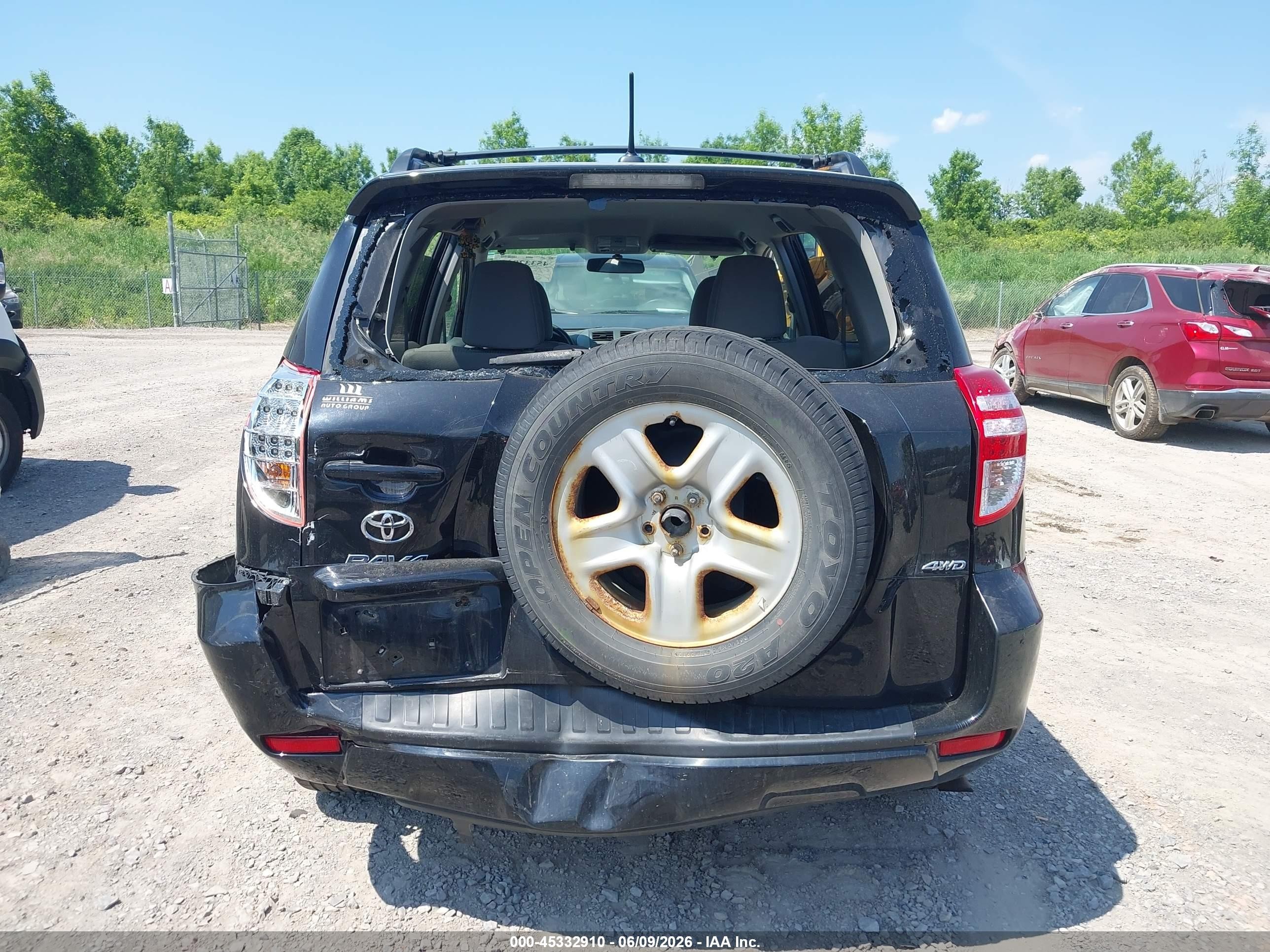 2012 Toyota Rav4   Black vin: 2T3BF4DV7CW218411