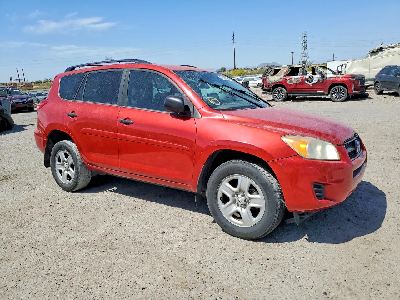 2012 Toyota Rav4 Base Red vin: 2T3BF4DV7CW218621