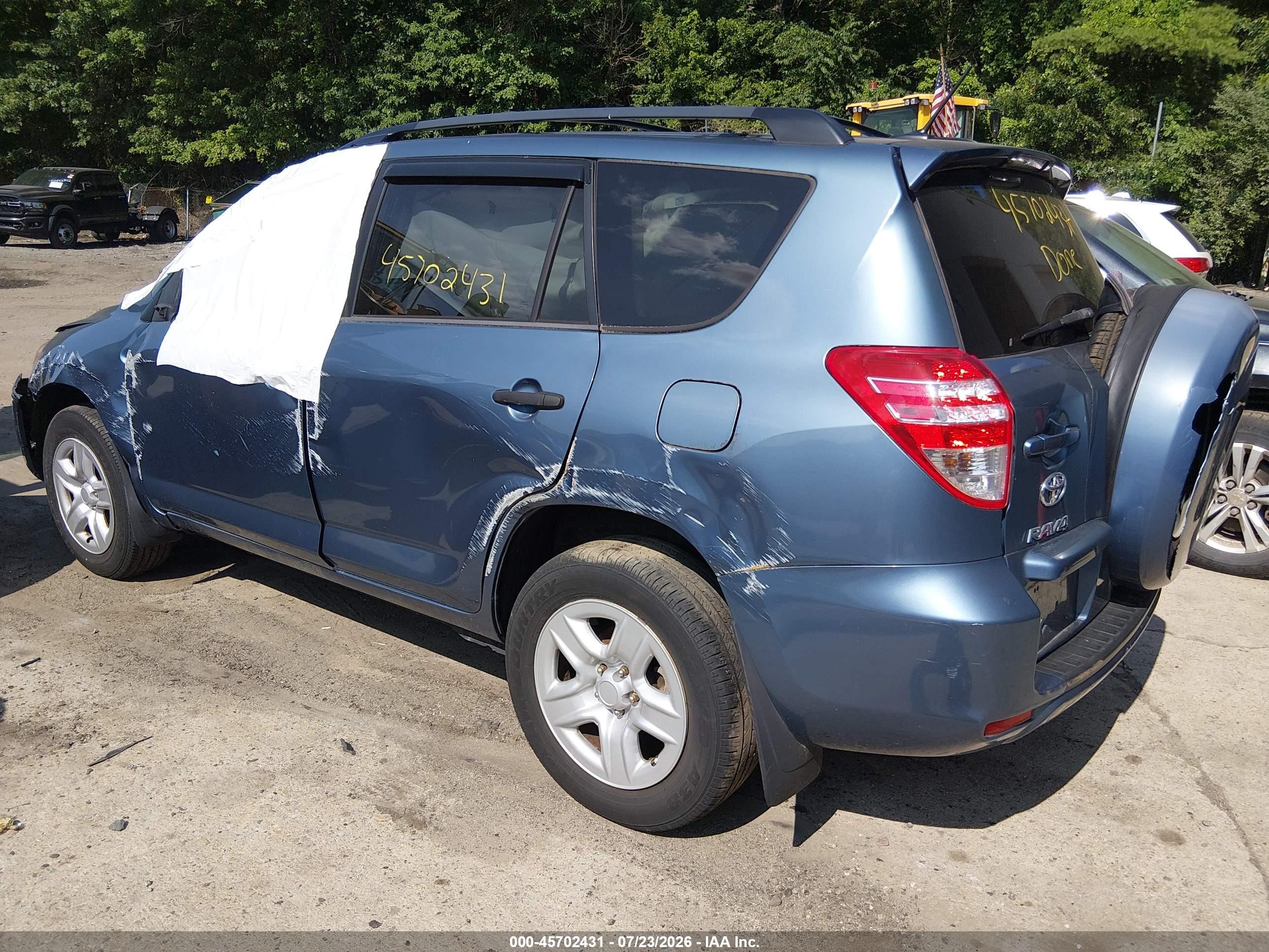 2012 Toyota Rav4   Синий vin: 2T3BF4DV7CW222474