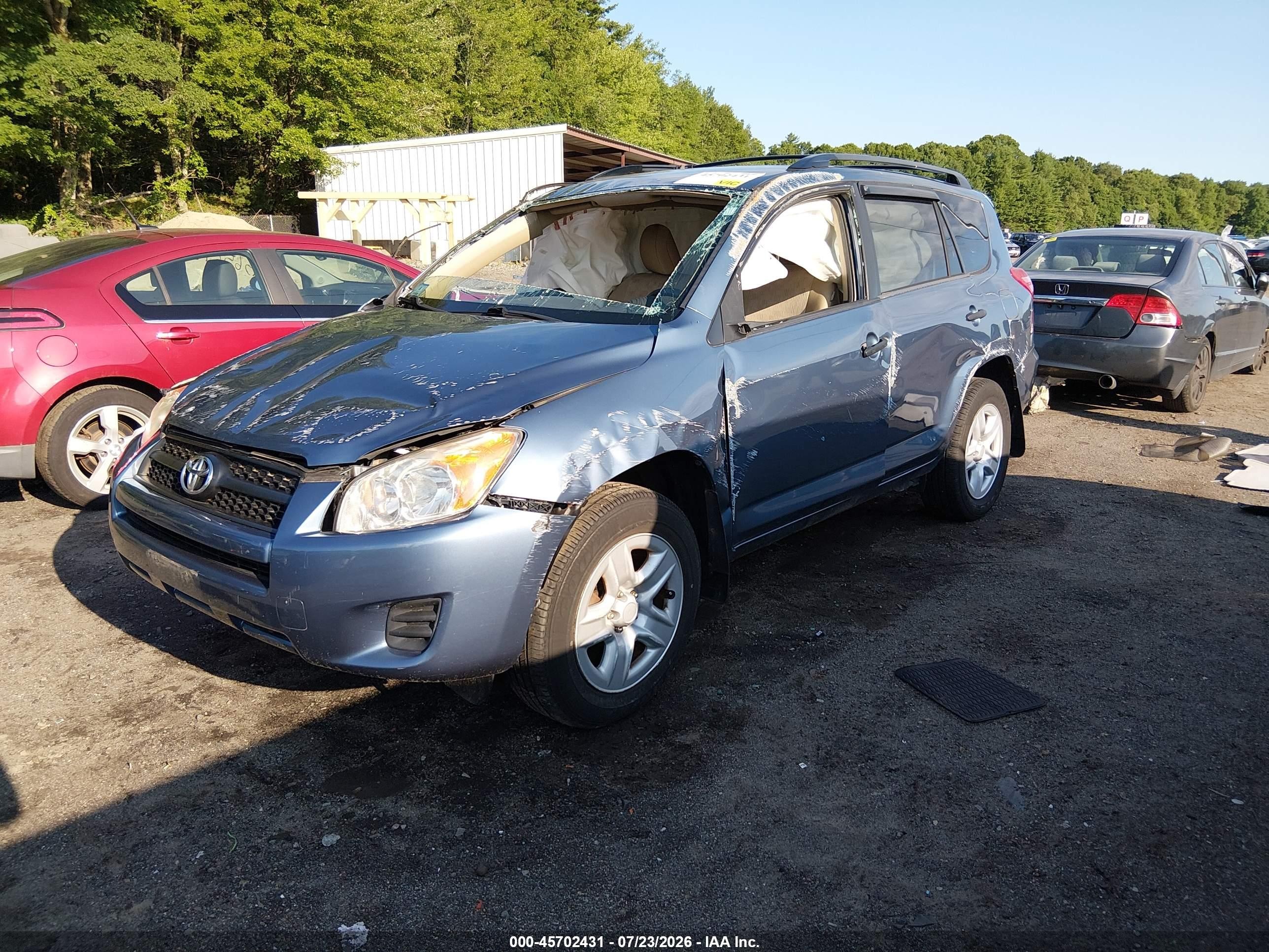 2012 Toyota Rav4   Синий vin: 2T3BF4DV7CW222474