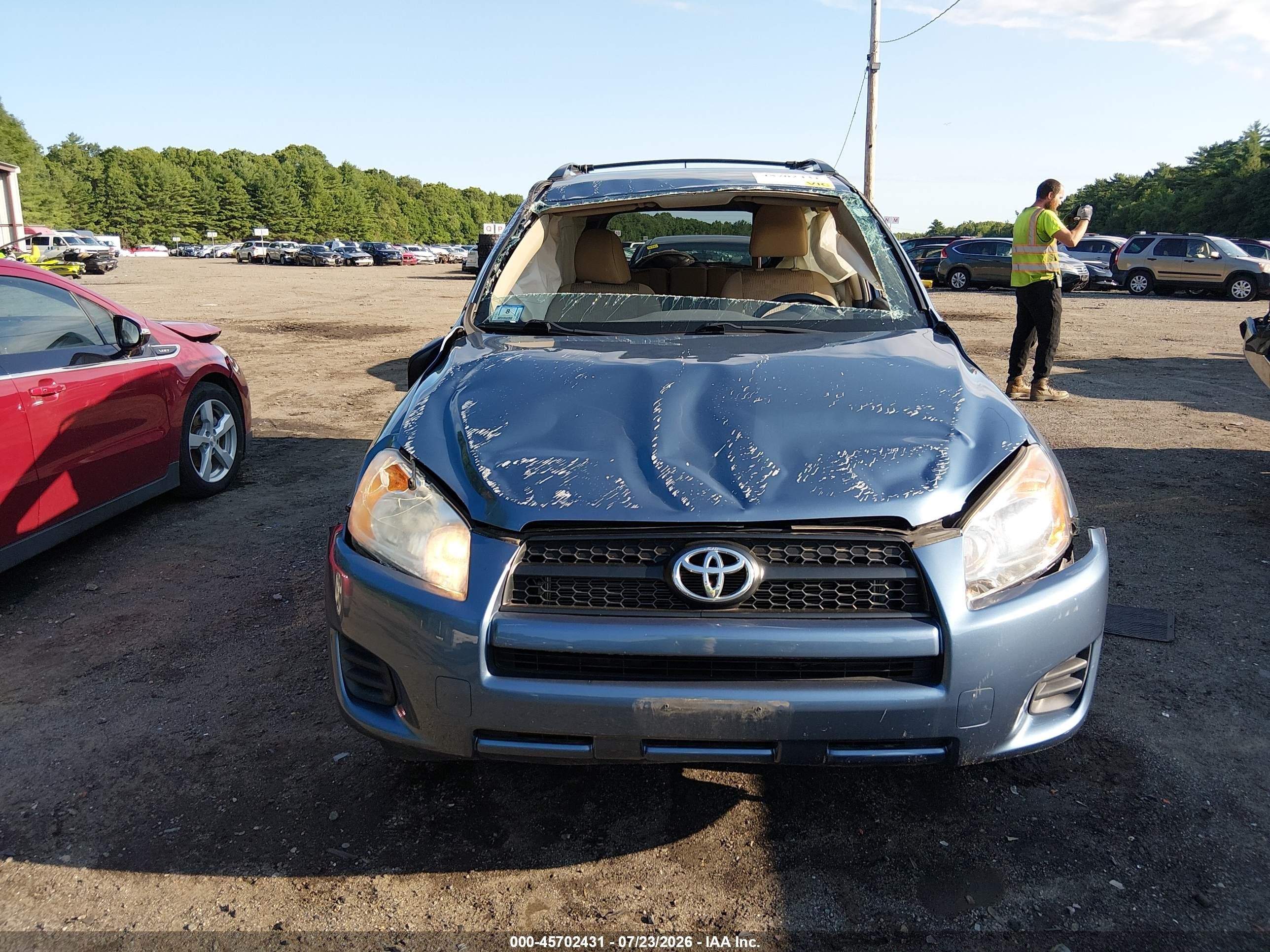 2012 Toyota Rav4   Синий vin: 2T3BF4DV7CW222474