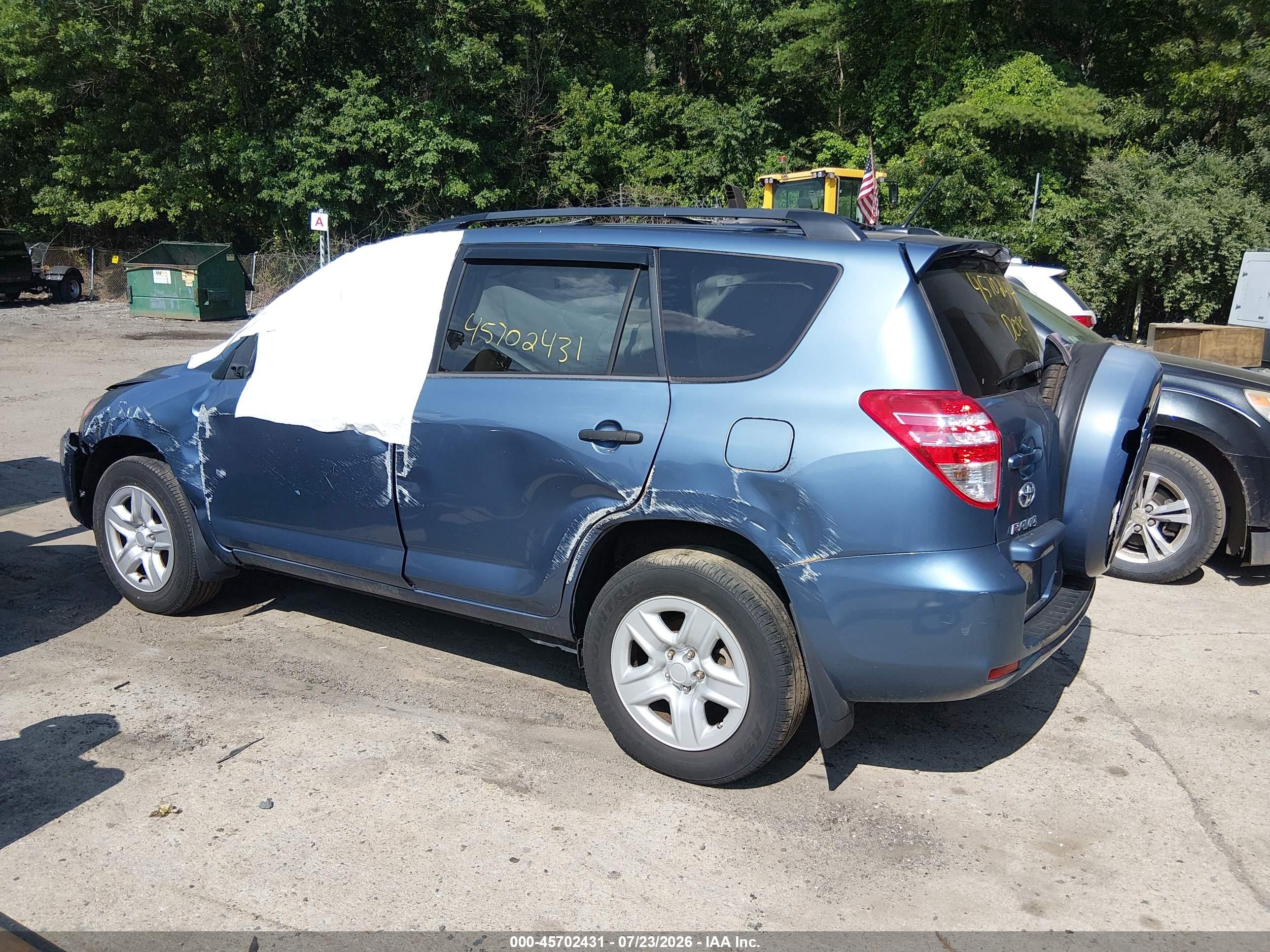 2012 Toyota Rav4   Синий vin: 2T3BF4DV7CW222474