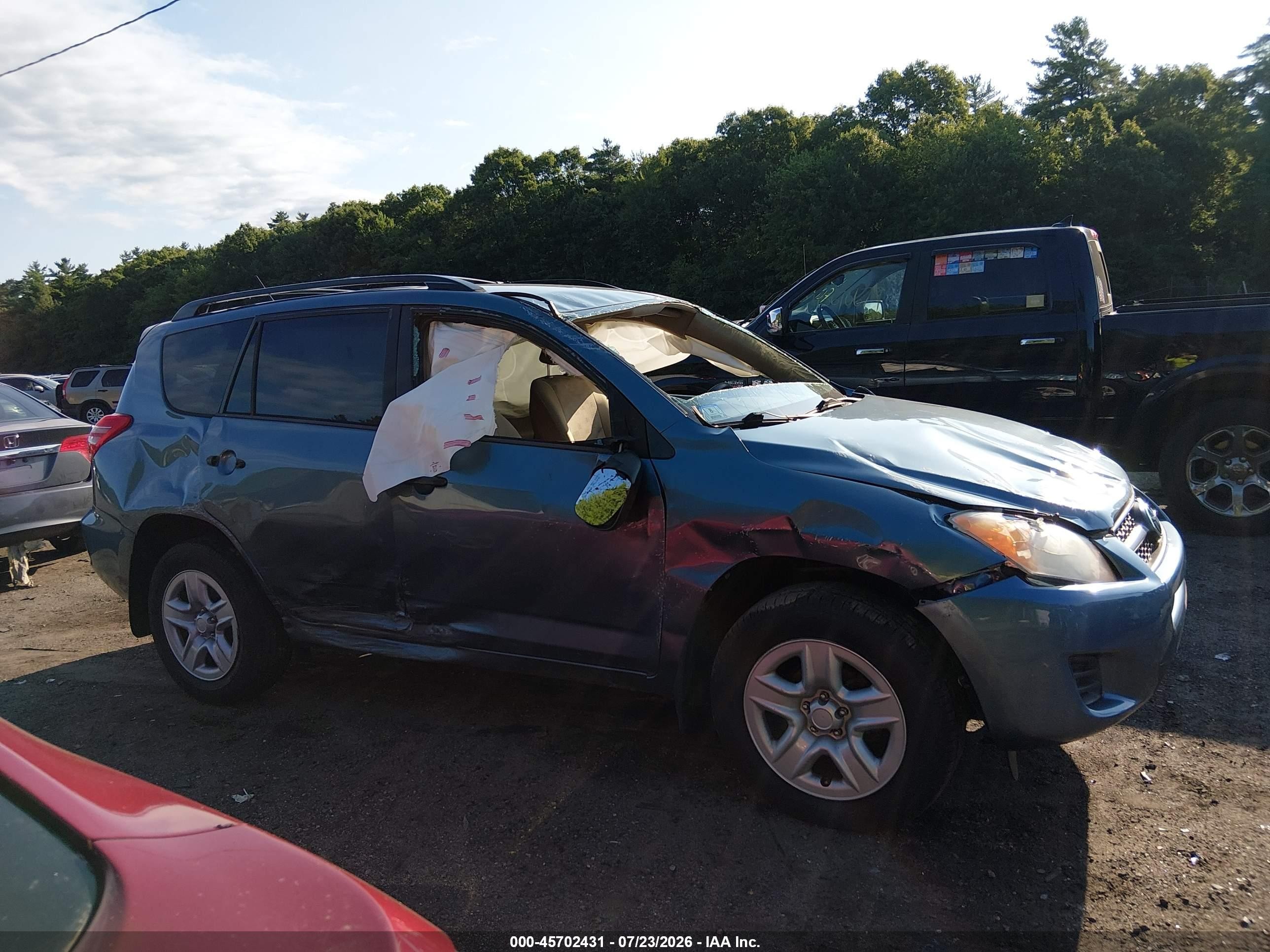 2012 Toyota Rav4   Синий vin: 2T3BF4DV7CW222474