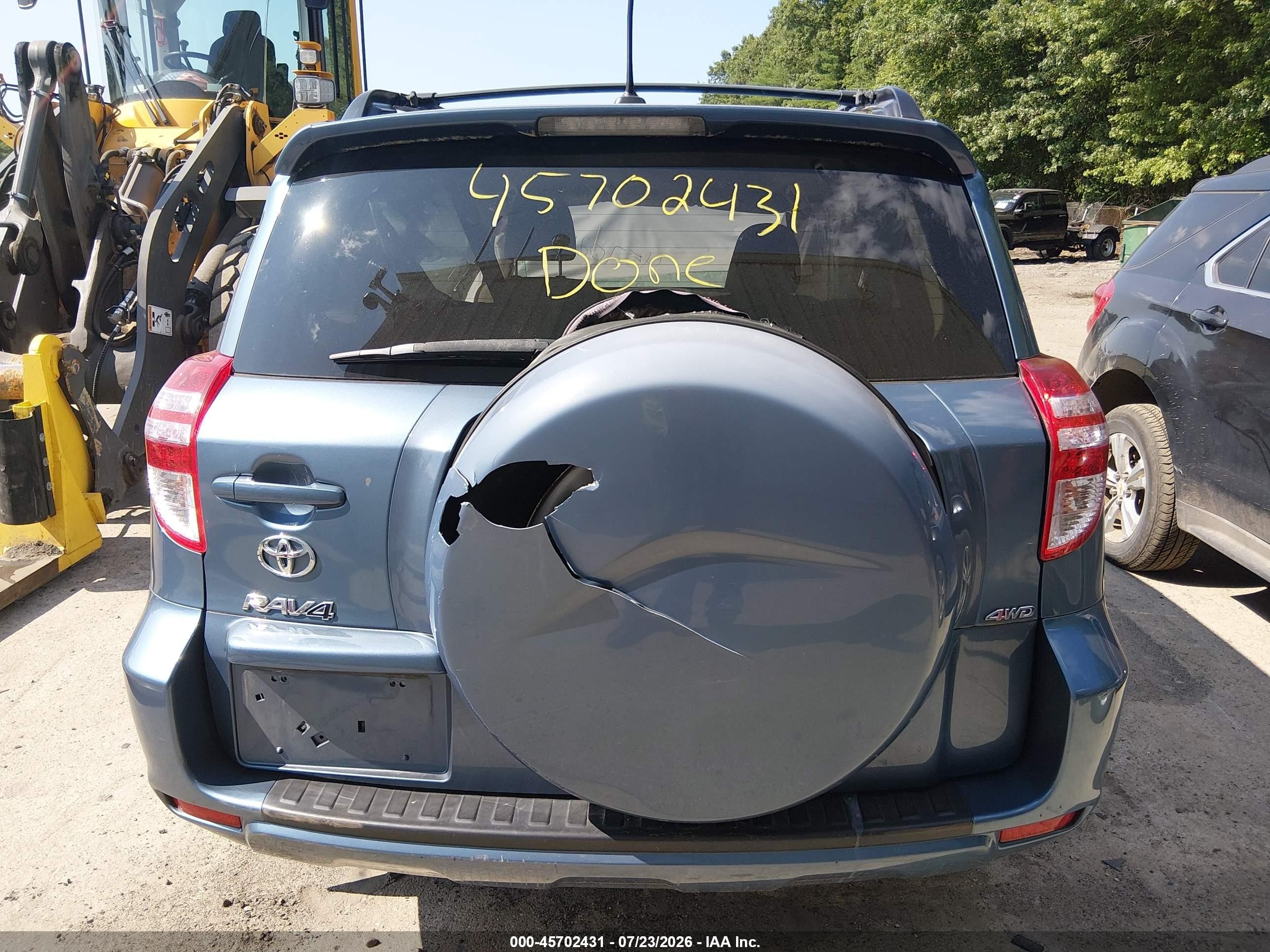 2012 Toyota Rav4   Синий vin: 2T3BF4DV7CW222474