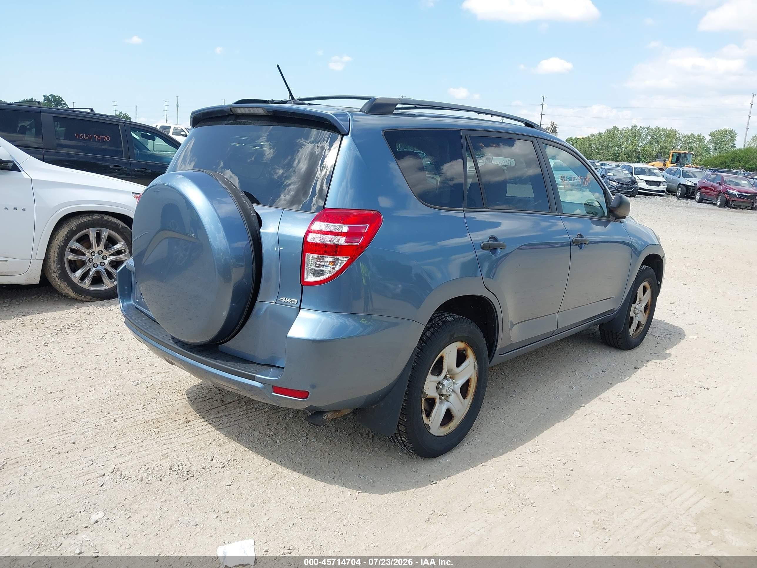 2012 Toyota Rav4   Blue vin: 2T3BF4DV7CW243857