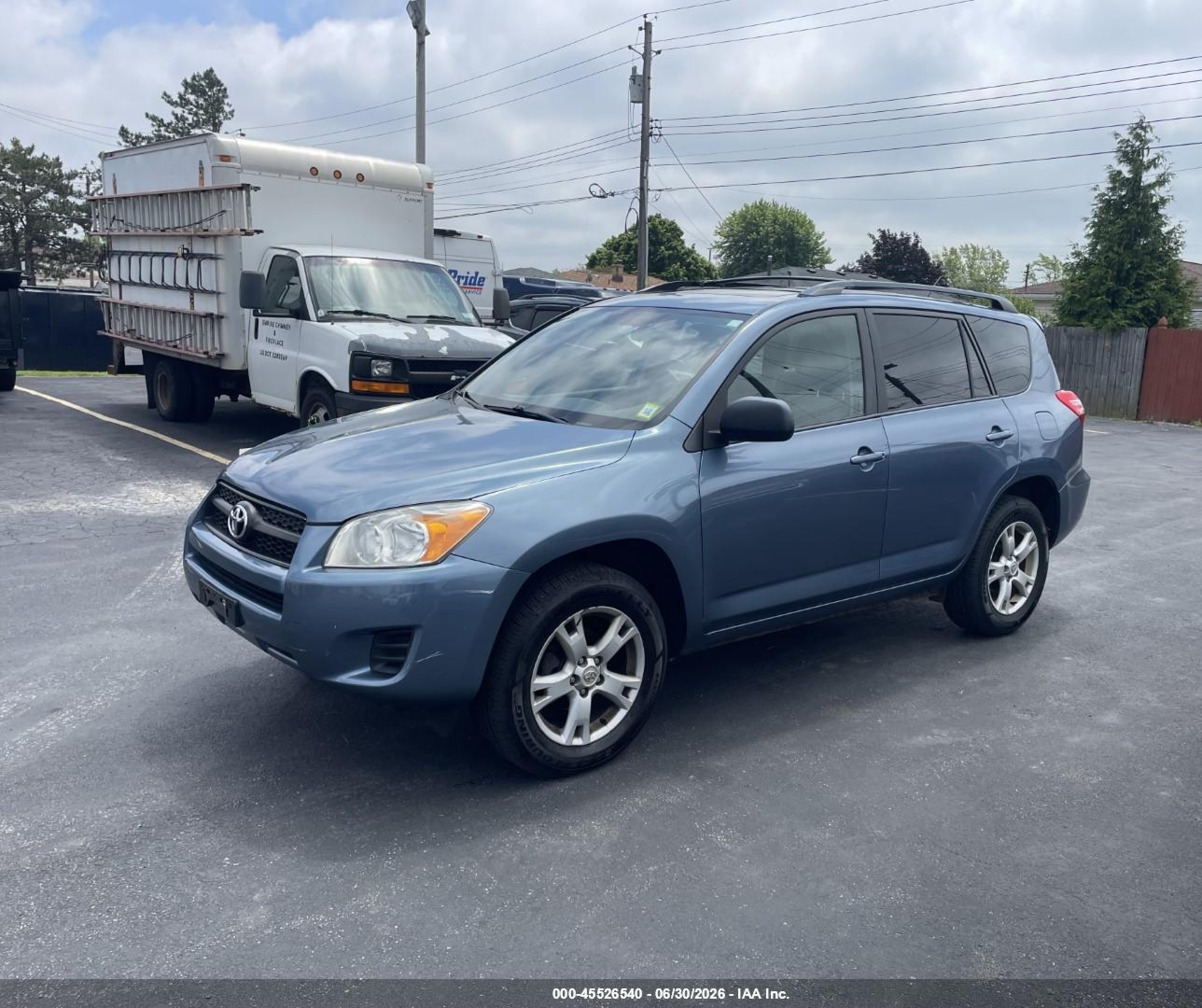 2012 Toyota Rav4   Blue vin: 2T3BF4DV7CW258259
