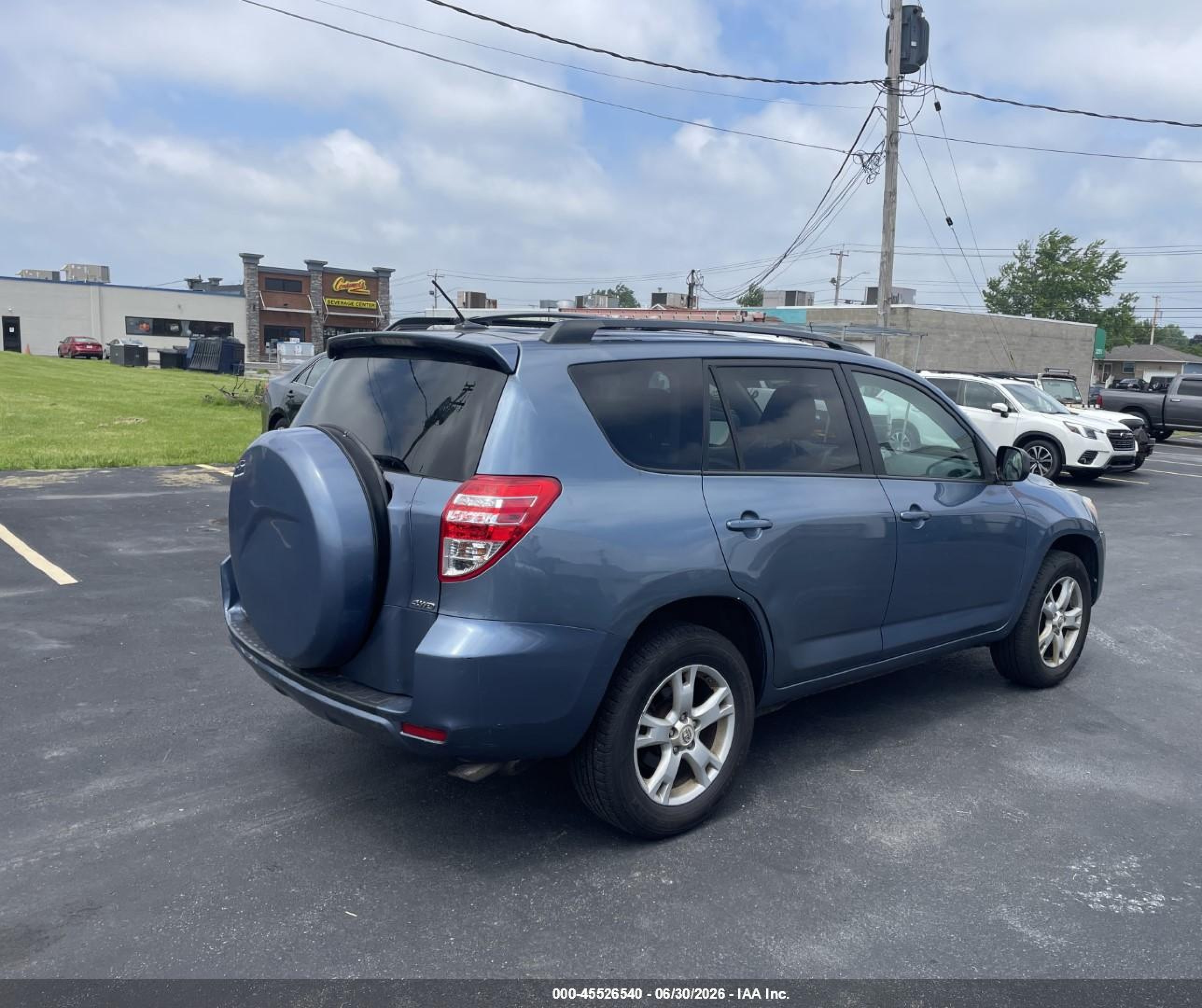 2012 Toyota Rav4   Blue vin: 2T3BF4DV7CW258259