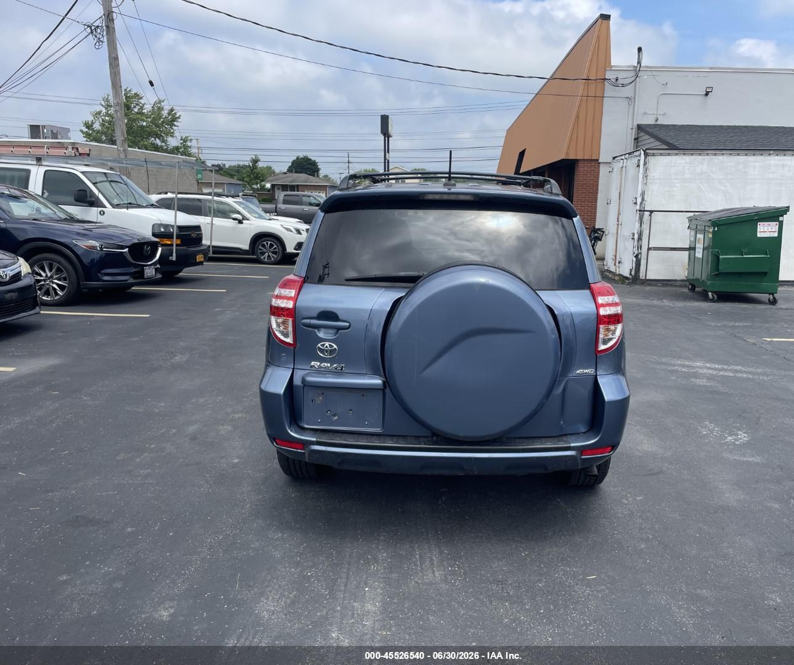 2012 Toyota Rav4   Blue vin: 2T3BF4DV7CW258259