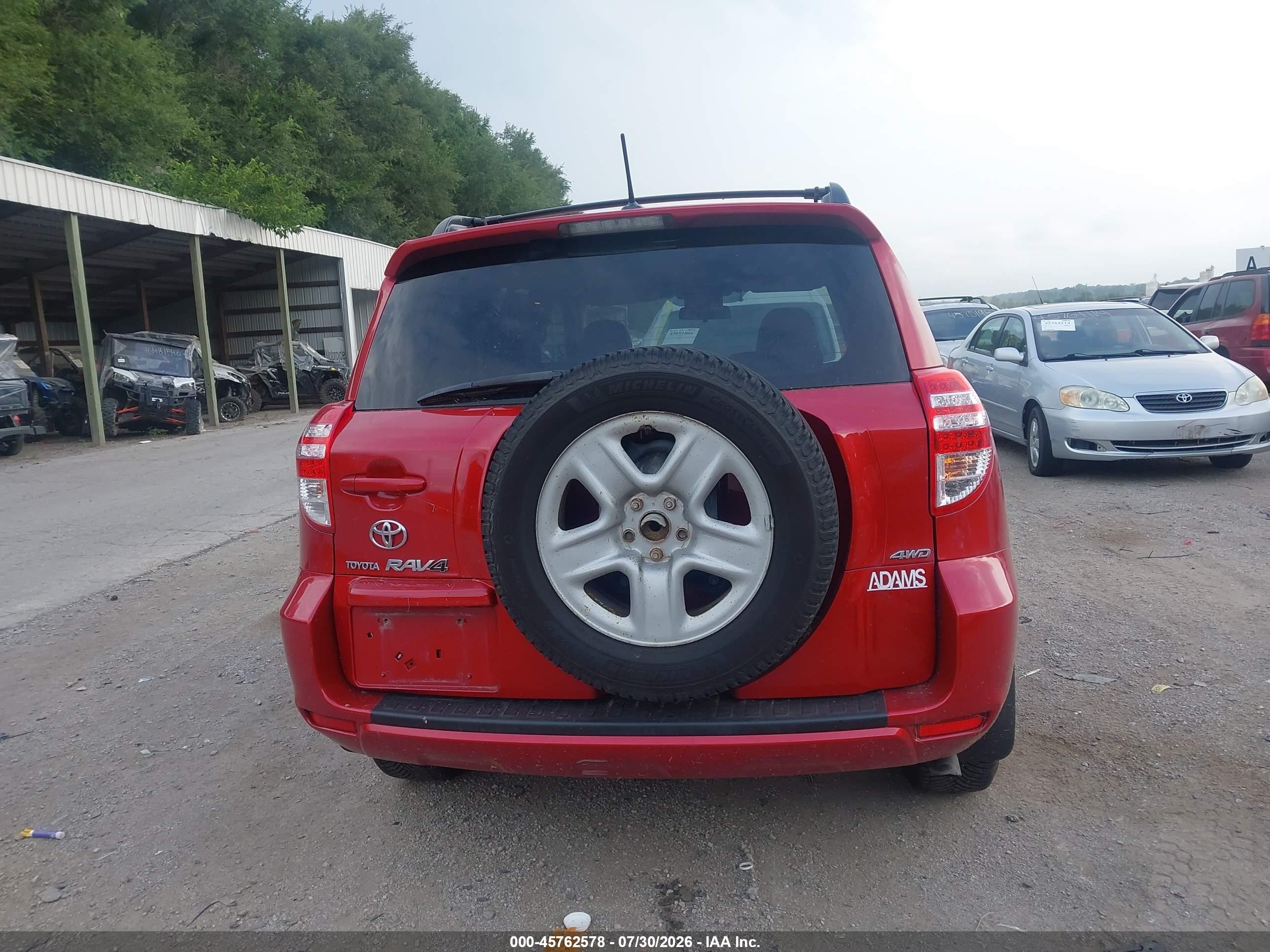 2010 Toyota Rav4   Red vin: 2T3BF4DV8AW044751