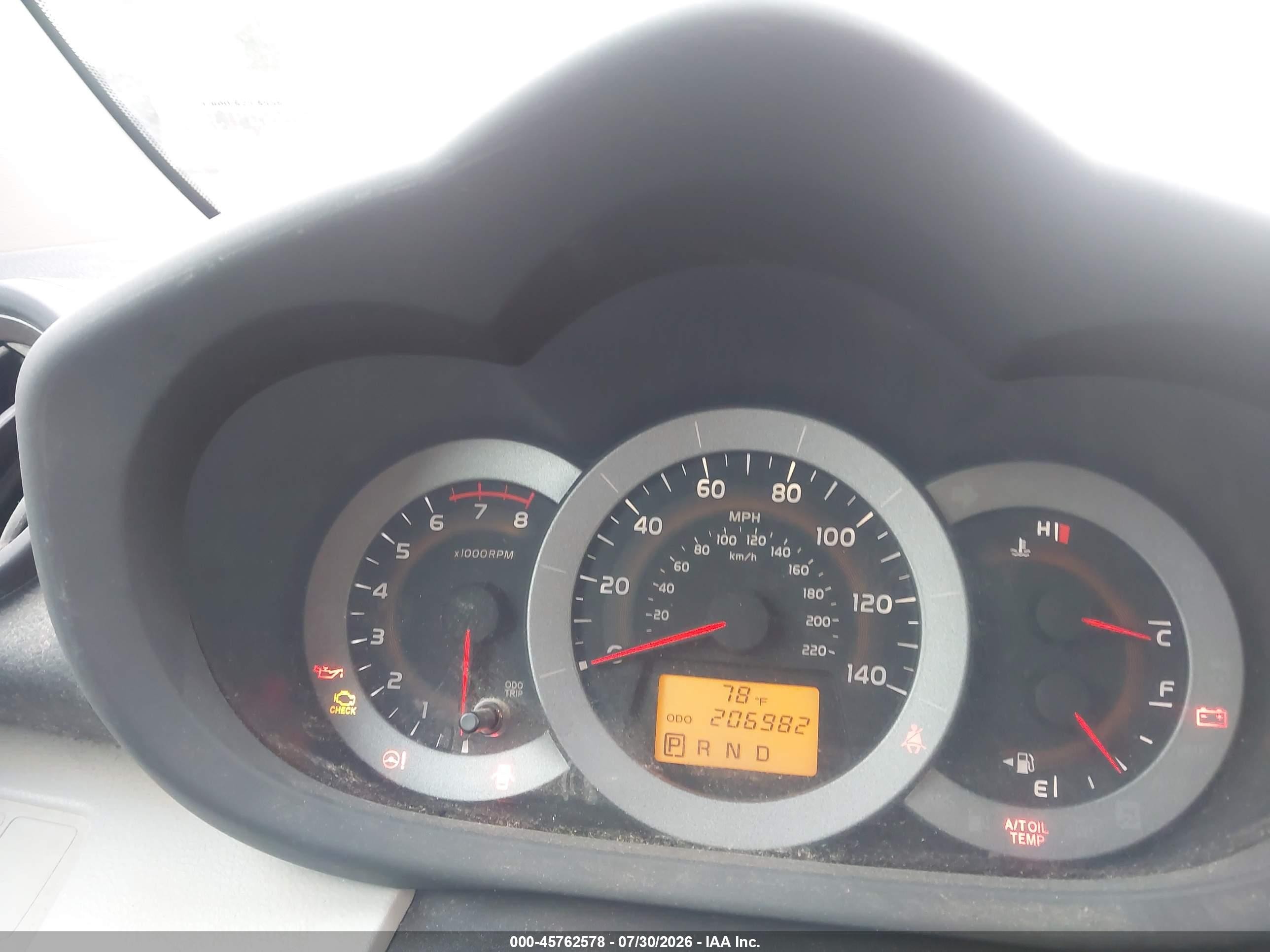 2010 Toyota Rav4   Red vin: 2T3BF4DV8AW044751