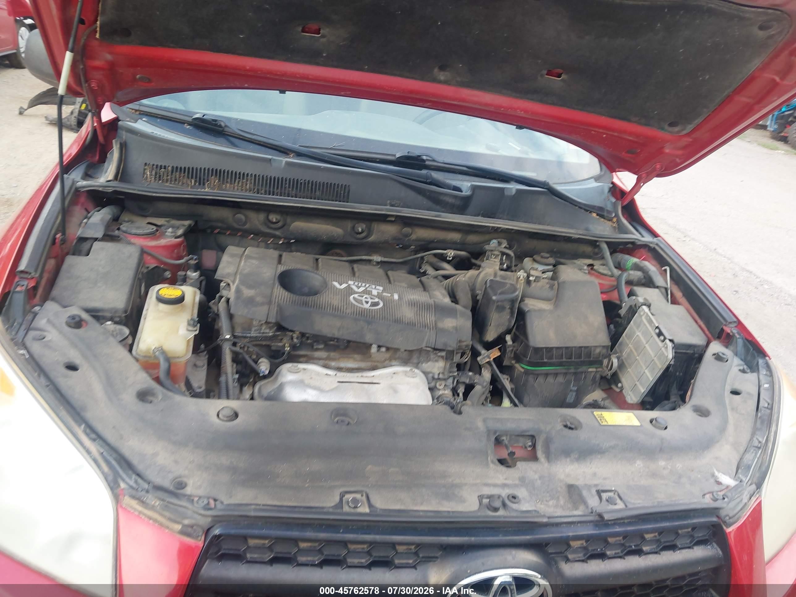 2010 Toyota Rav4   Red vin: 2T3BF4DV8AW044751