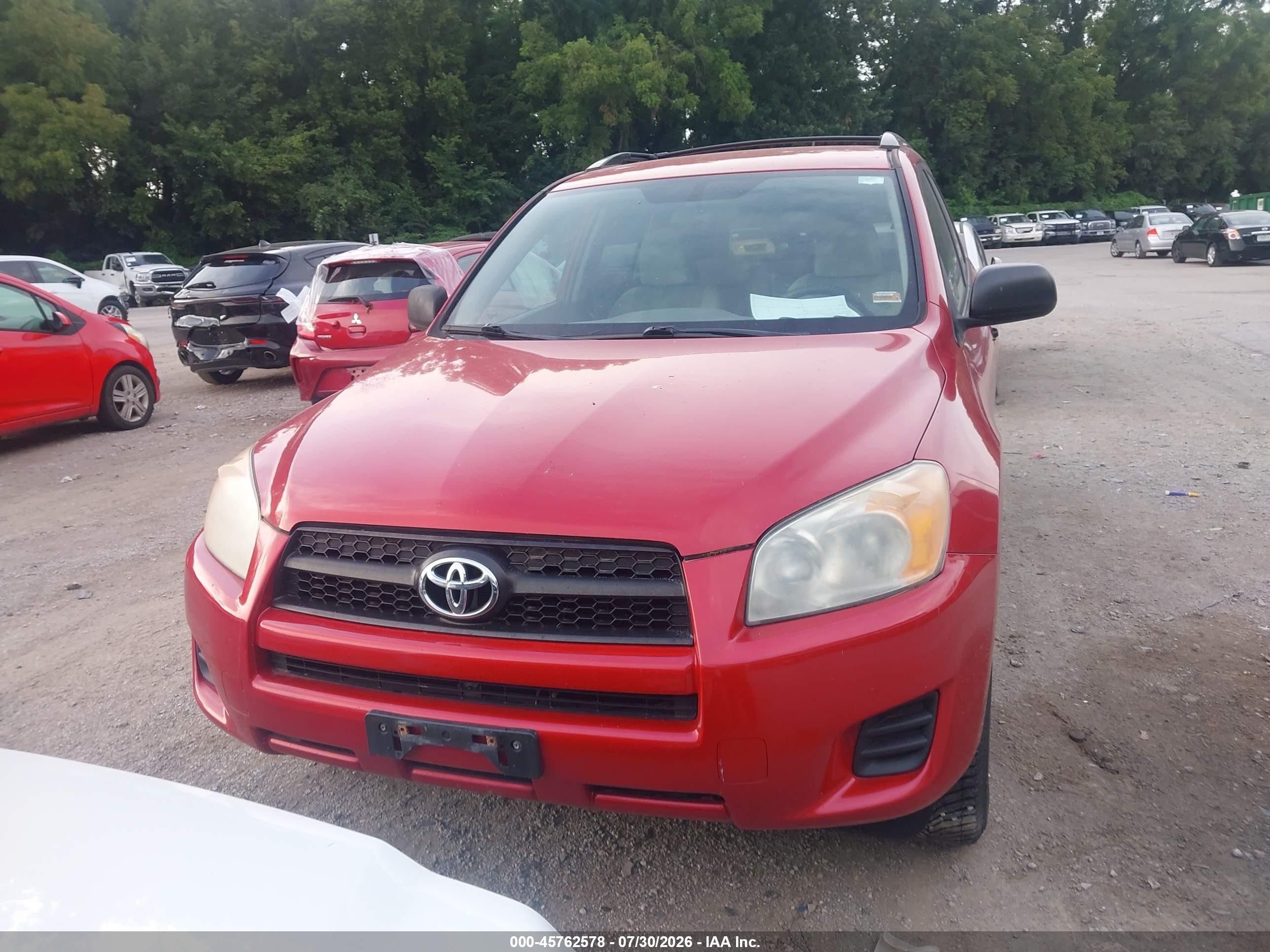 2010 Toyota Rav4   Red vin: 2T3BF4DV8AW044751
