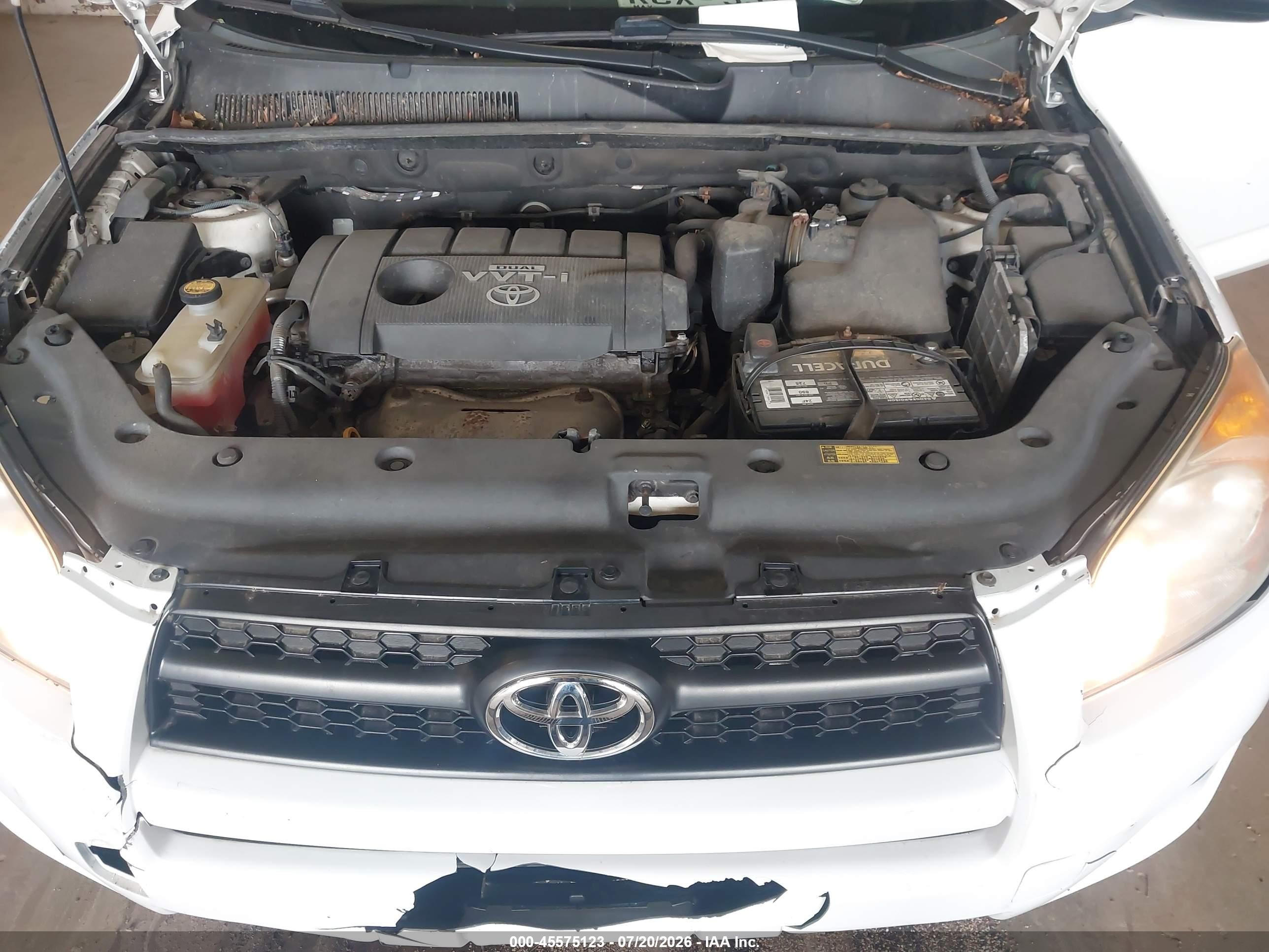 2010 Toyota Rav4   Белый vin: 2T3BF4DV8AW063218