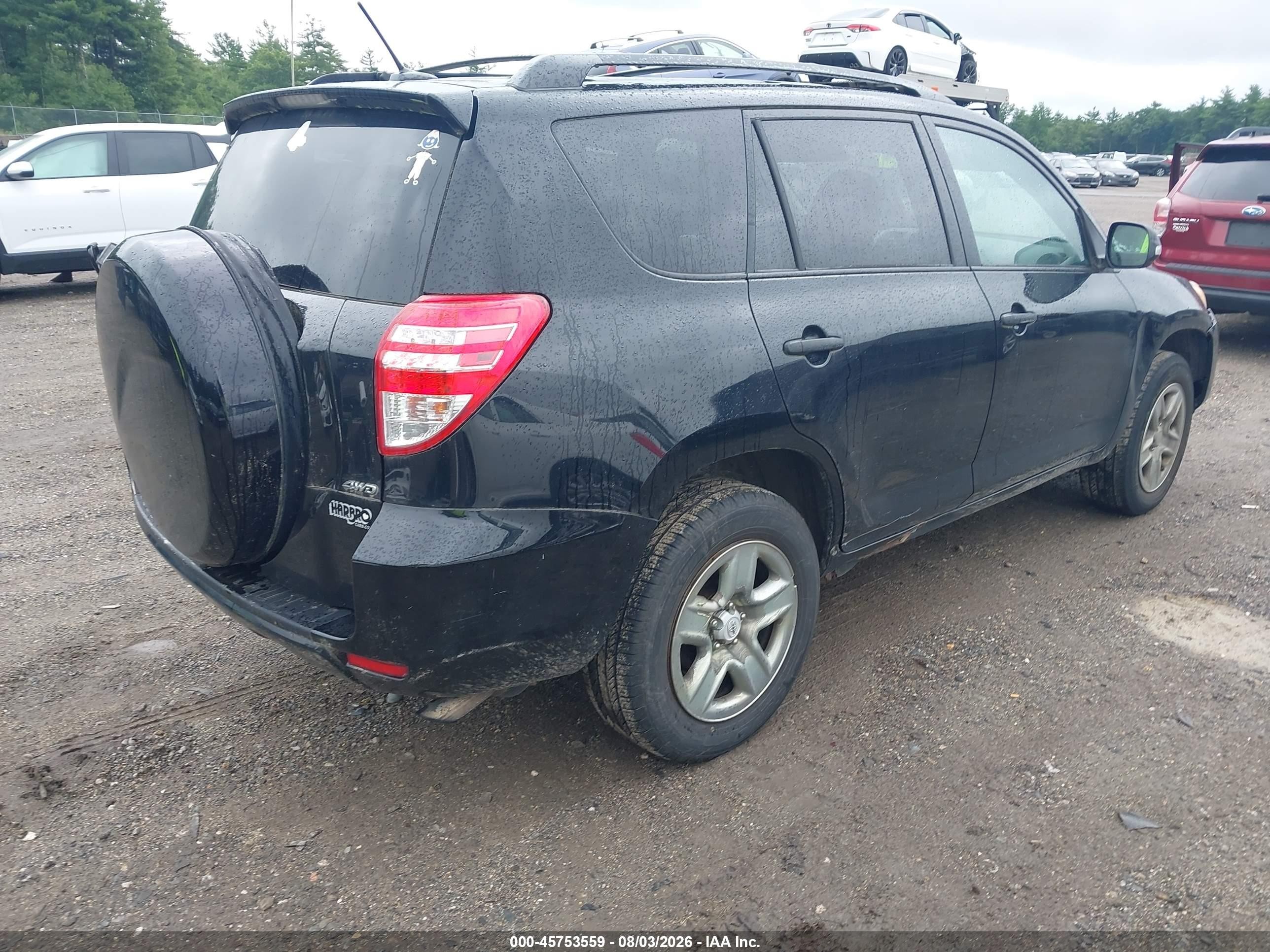 2011 Toyota Rav4   Black vin: 2T3BF4DV8BW089836